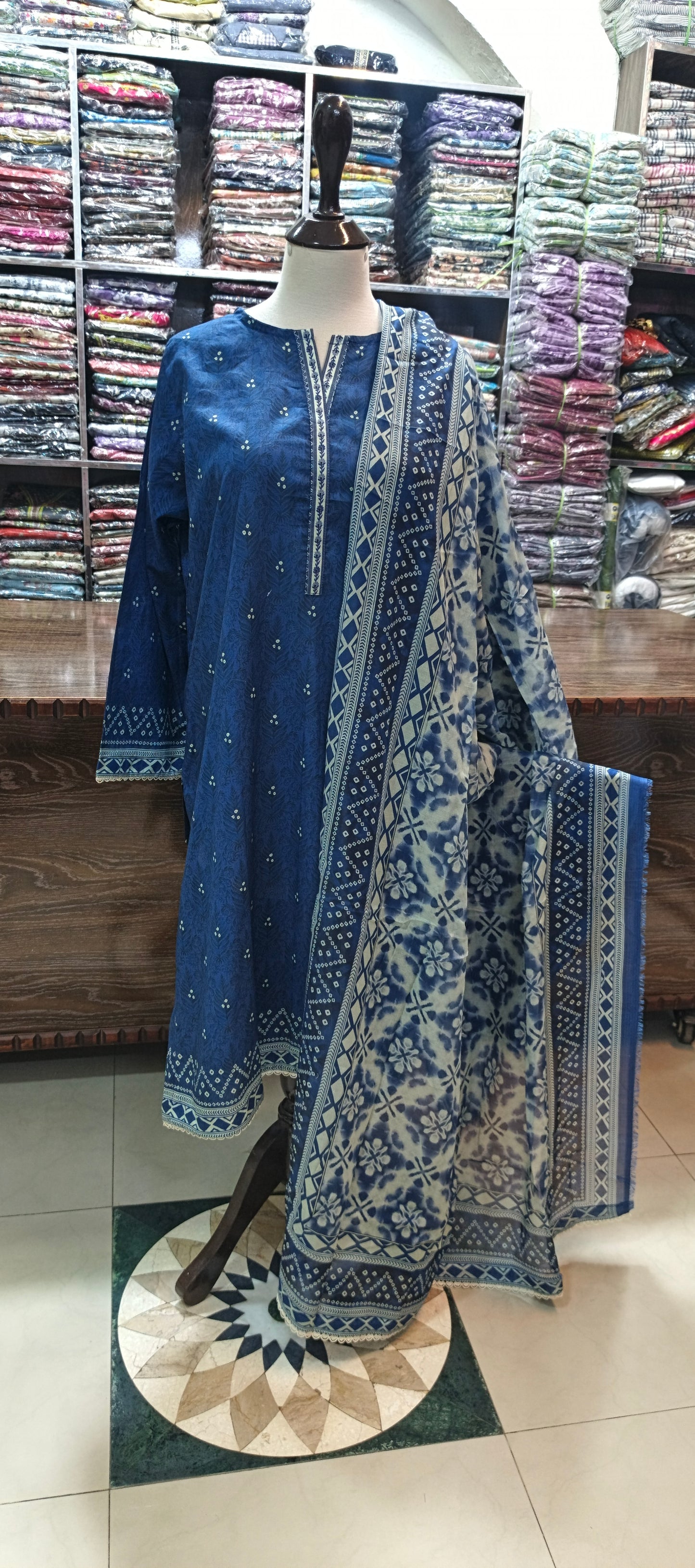 Bin saeed premium lawn stiched shalwar kameez 3 pcN3