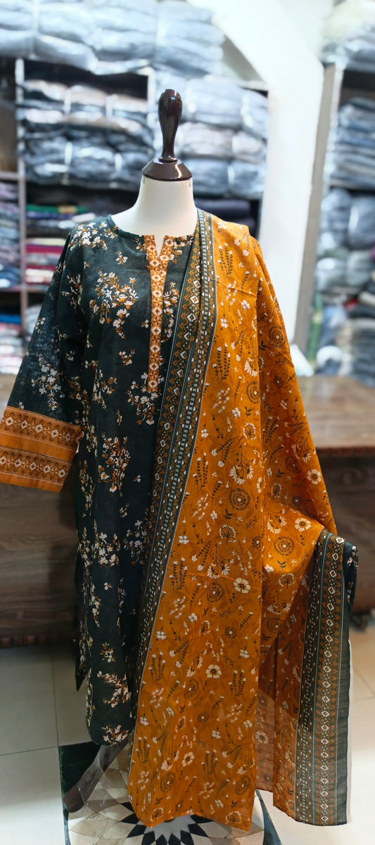Safina khaddar stiched 3 pc