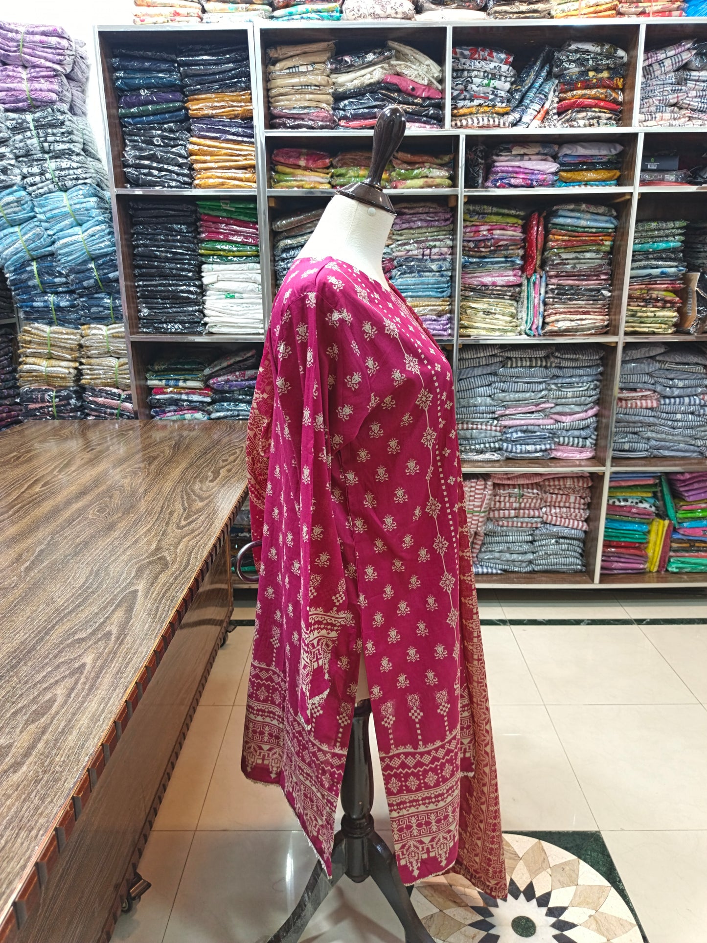 Safina premium lawn stiched shirt trouser 3pc mrnchun