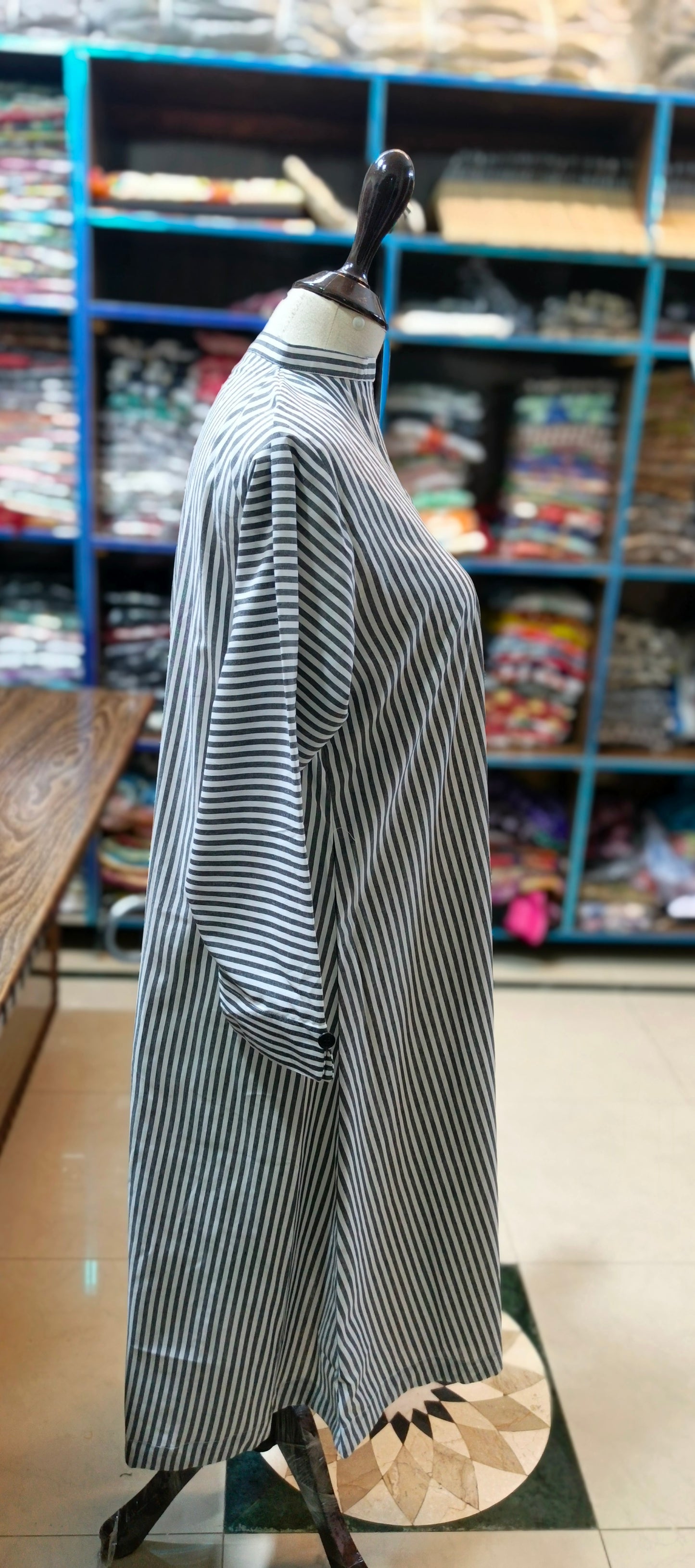 Denim A line stiched 2 pc