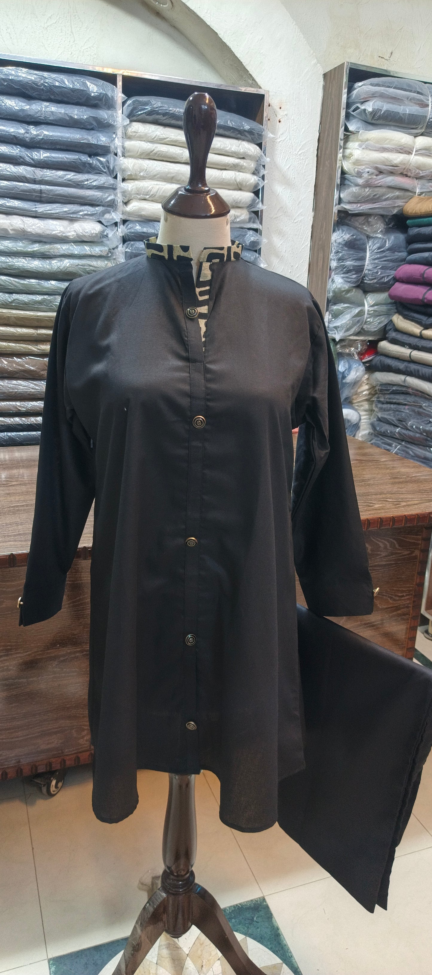 Bin saeed khaddar short cord set