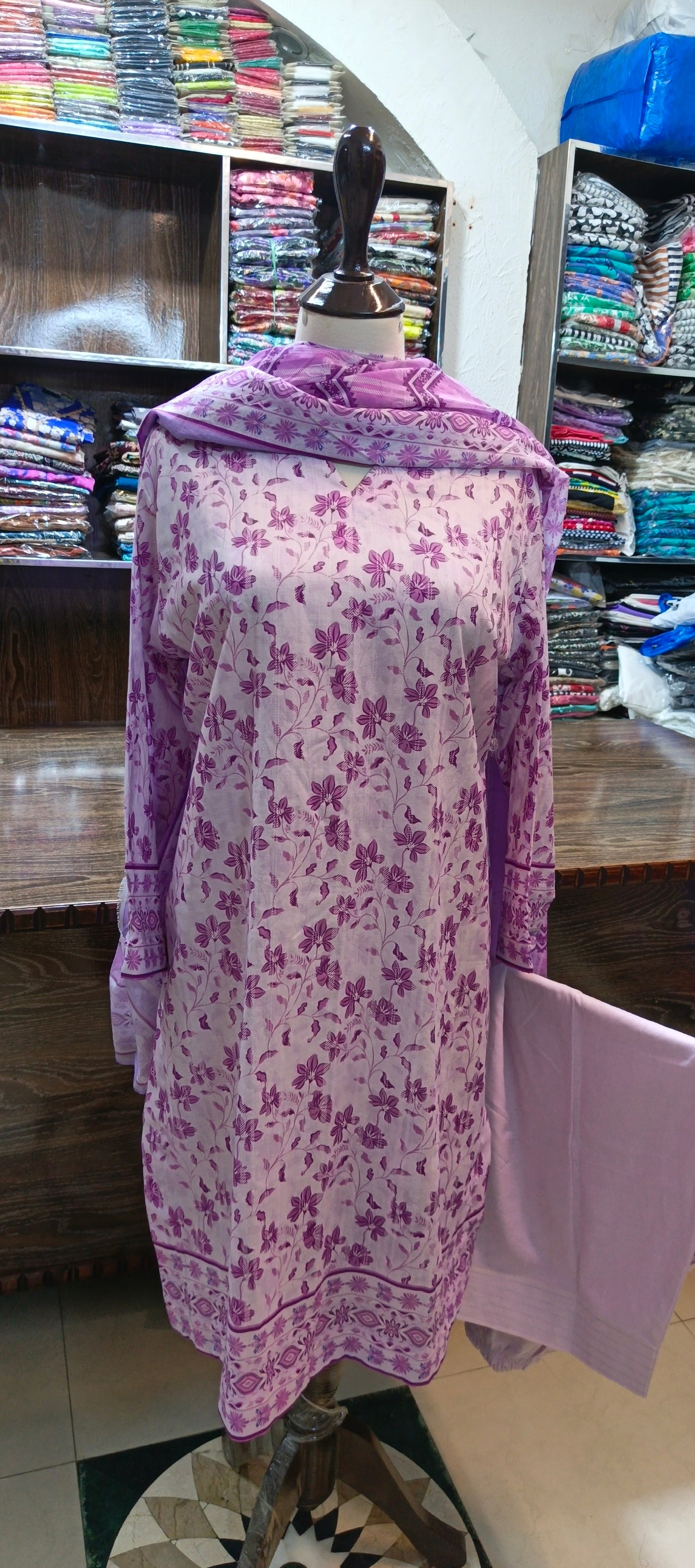 Safina premium lawn farshi shalwar 3 pc