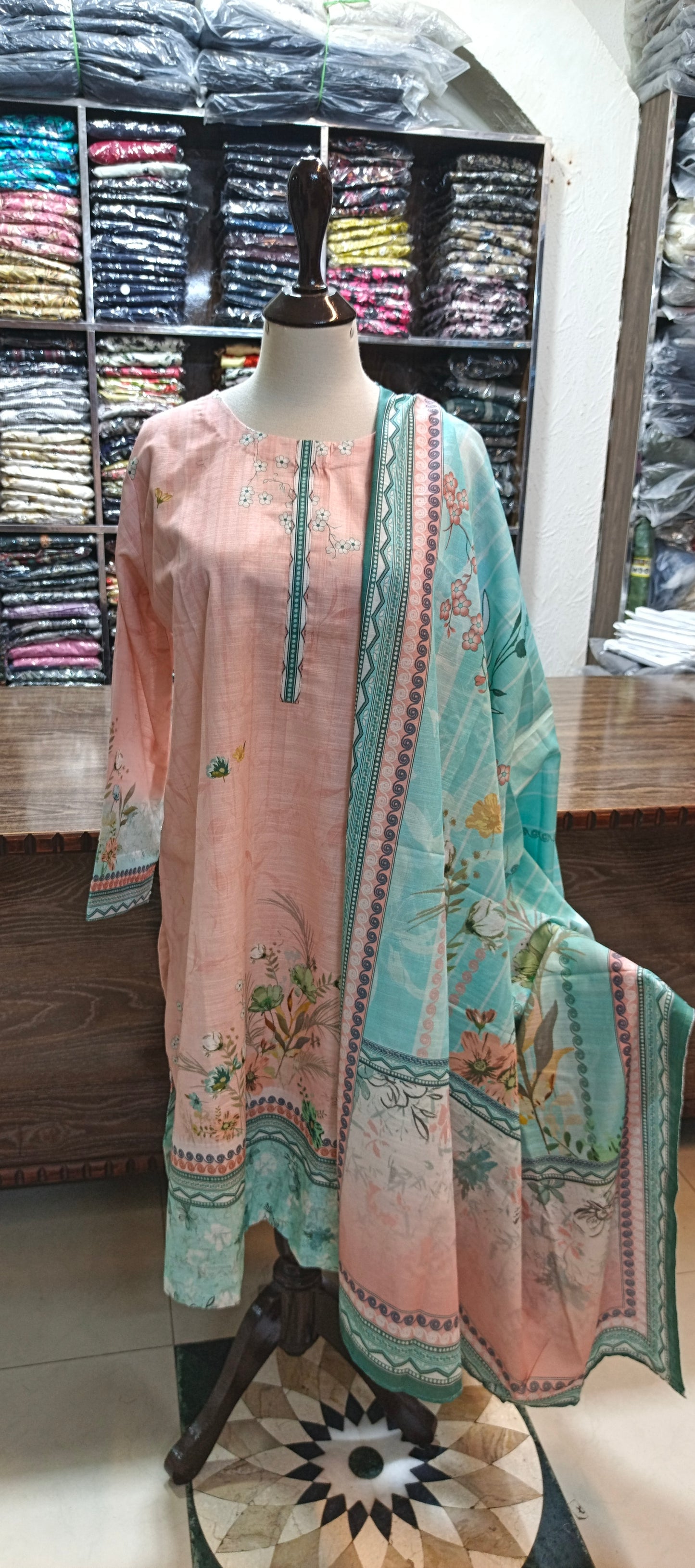 Bin saeed khaddar shalwar kameez 3 pc