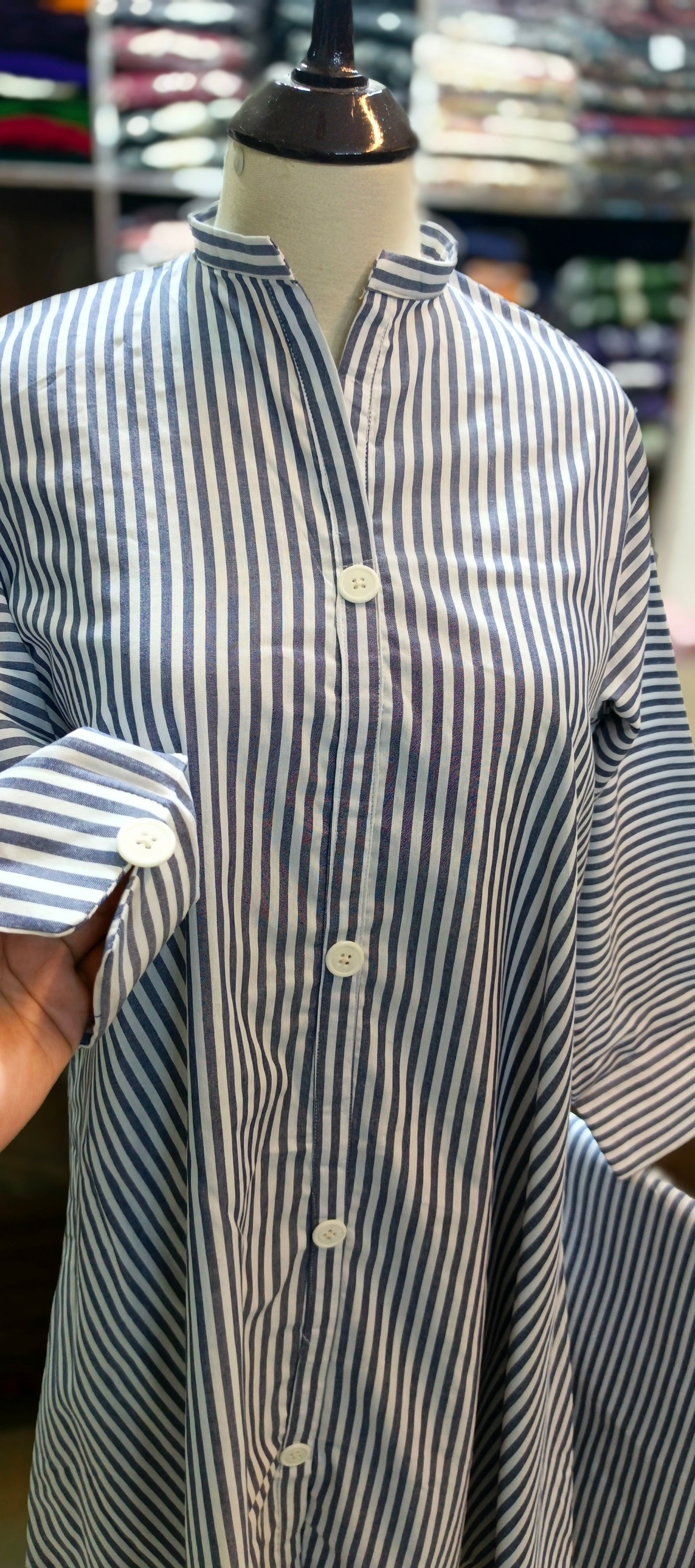 Denim A line stiched 2 pc
