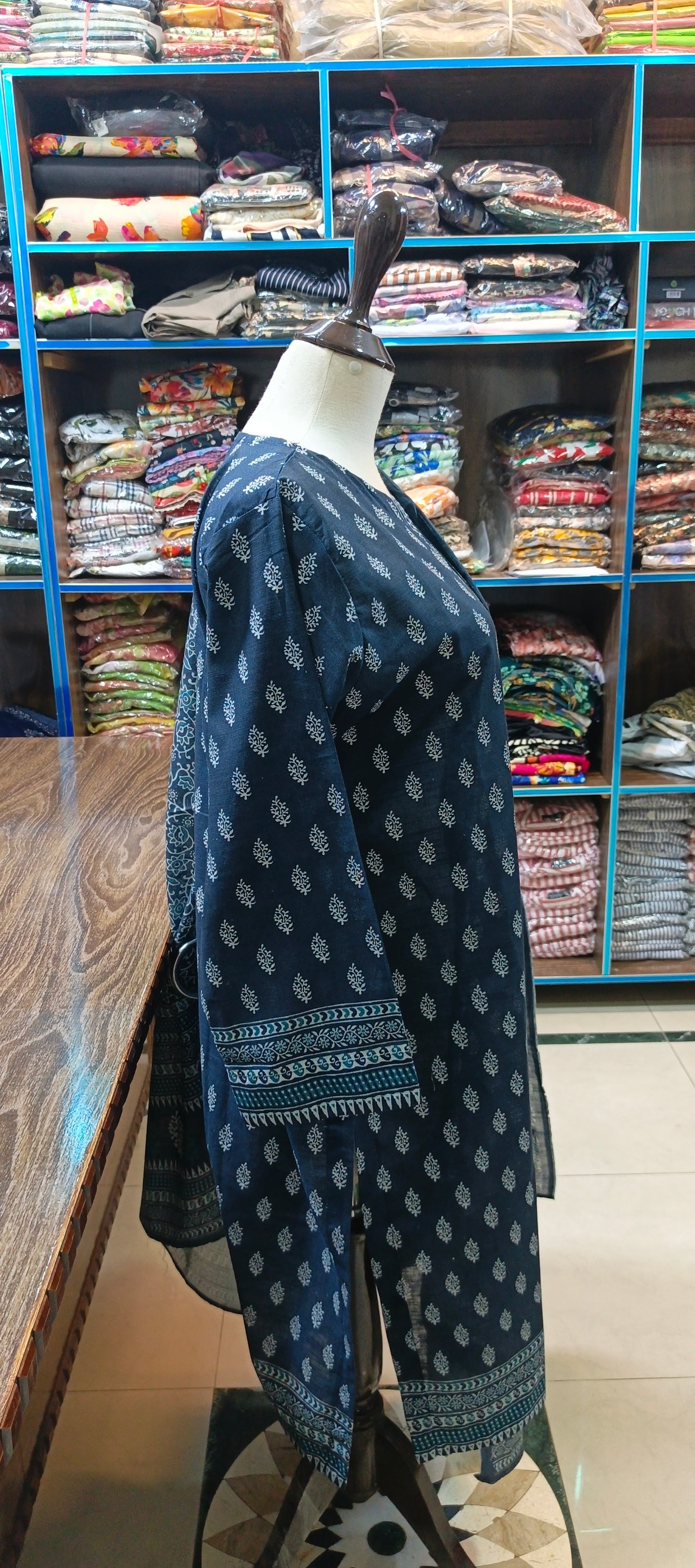 Bin Saeed khaddar shirt trouser 3 pc