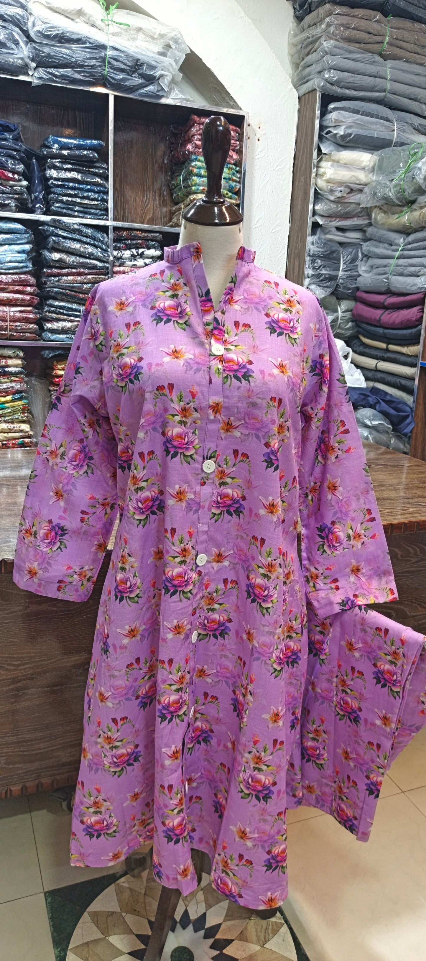 Khaddar A line stiched 2 pc