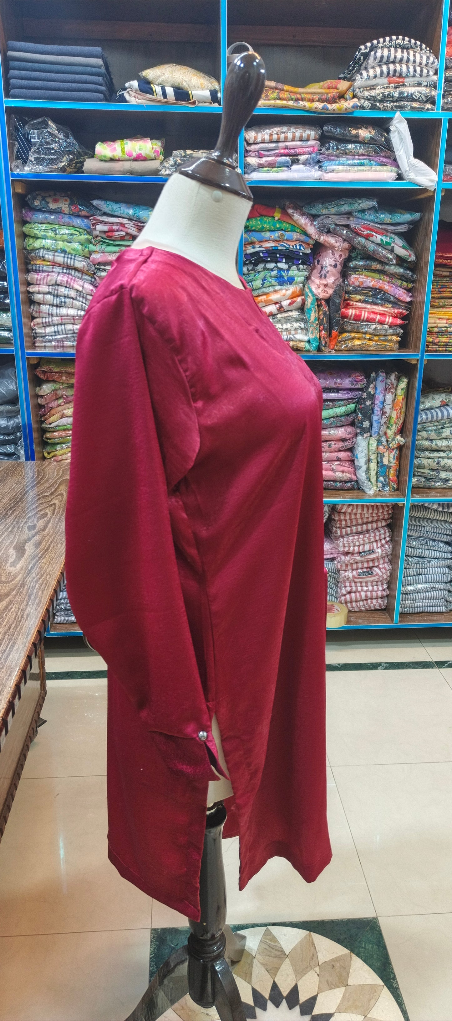 Velvet silk short co ord set