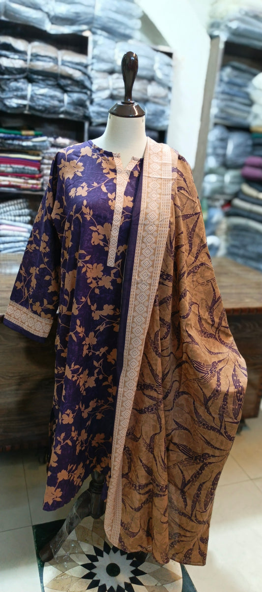 Safina khaddar stiched 3 pc