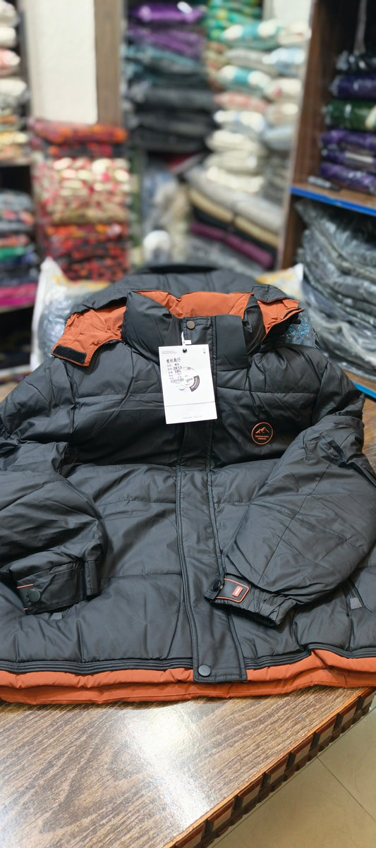 Puffer hooded jacket