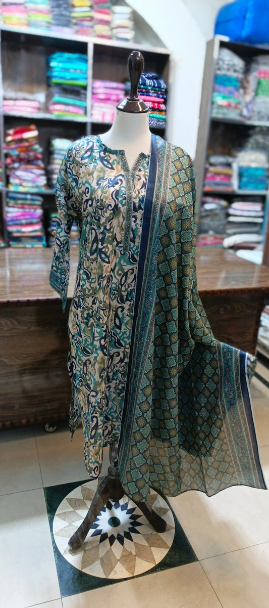 Bin Saeed shirt trousers pure lawn 3 pc
