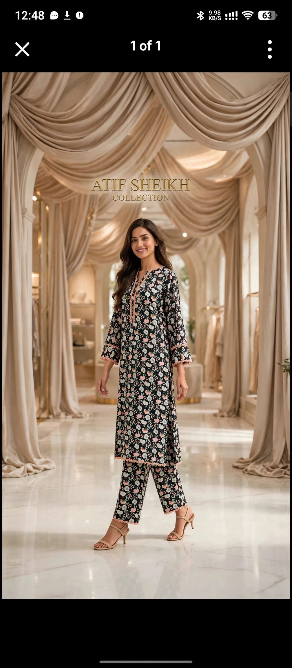 Arabic linen stiched shirt trouser 2pc blkpnk