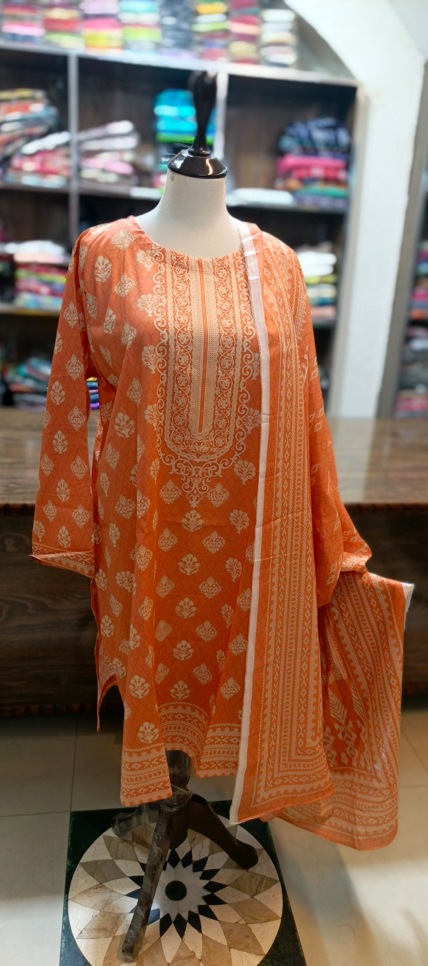 Safina premium lawn farshi shalwar 3 pc