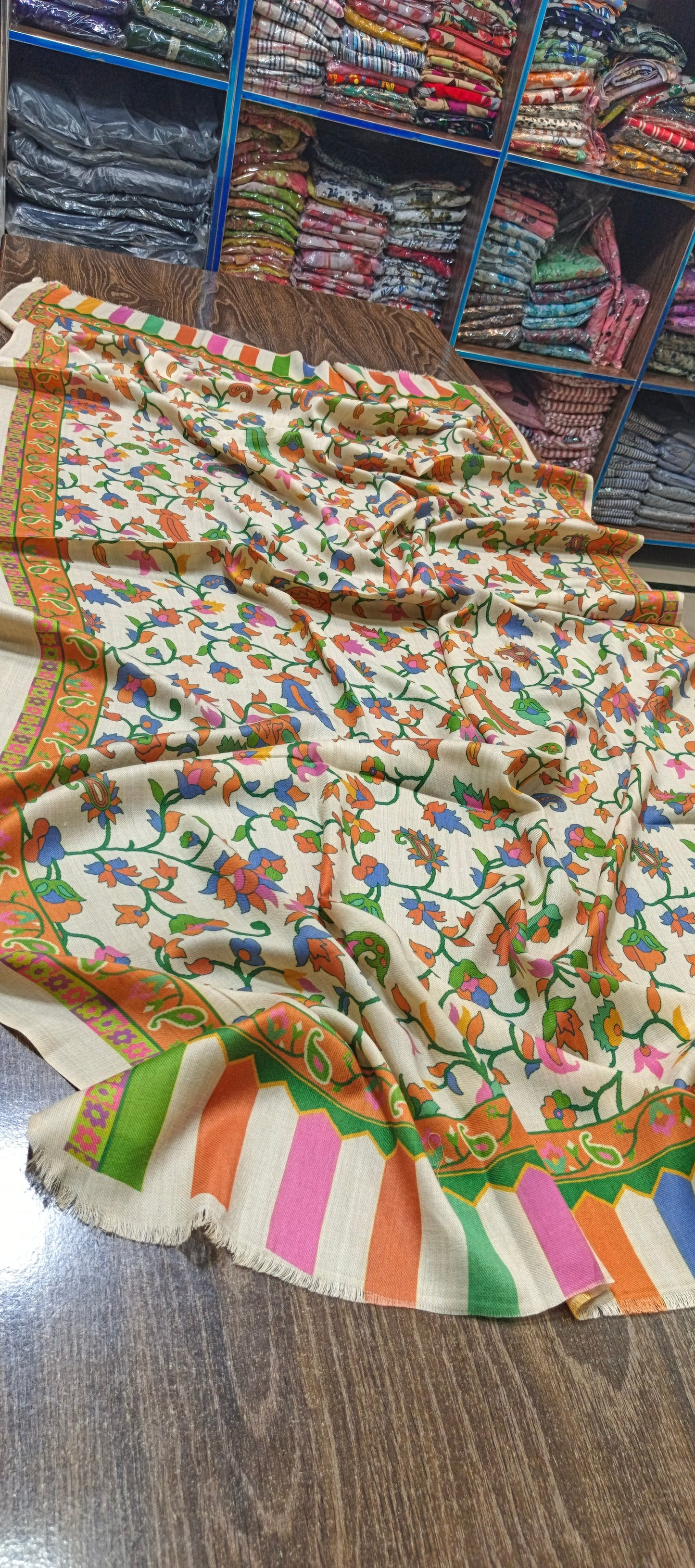 Pashmina woollen qalamkar  shawls