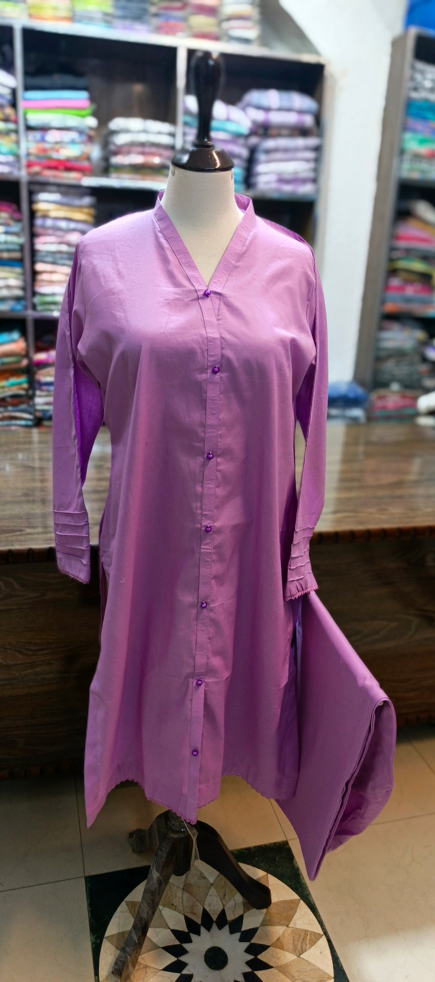 solid pure cotton co Ord set