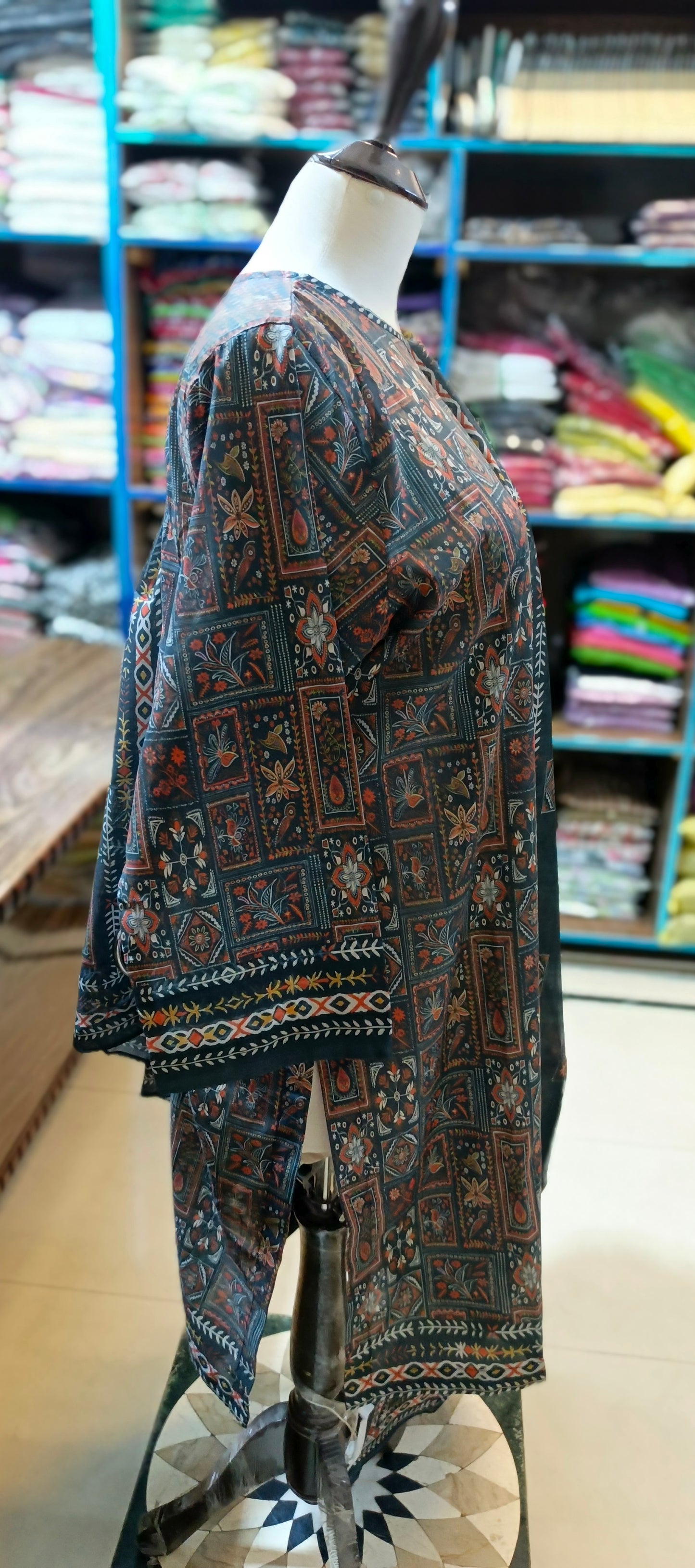 Co ord set 3 pc pure lawn