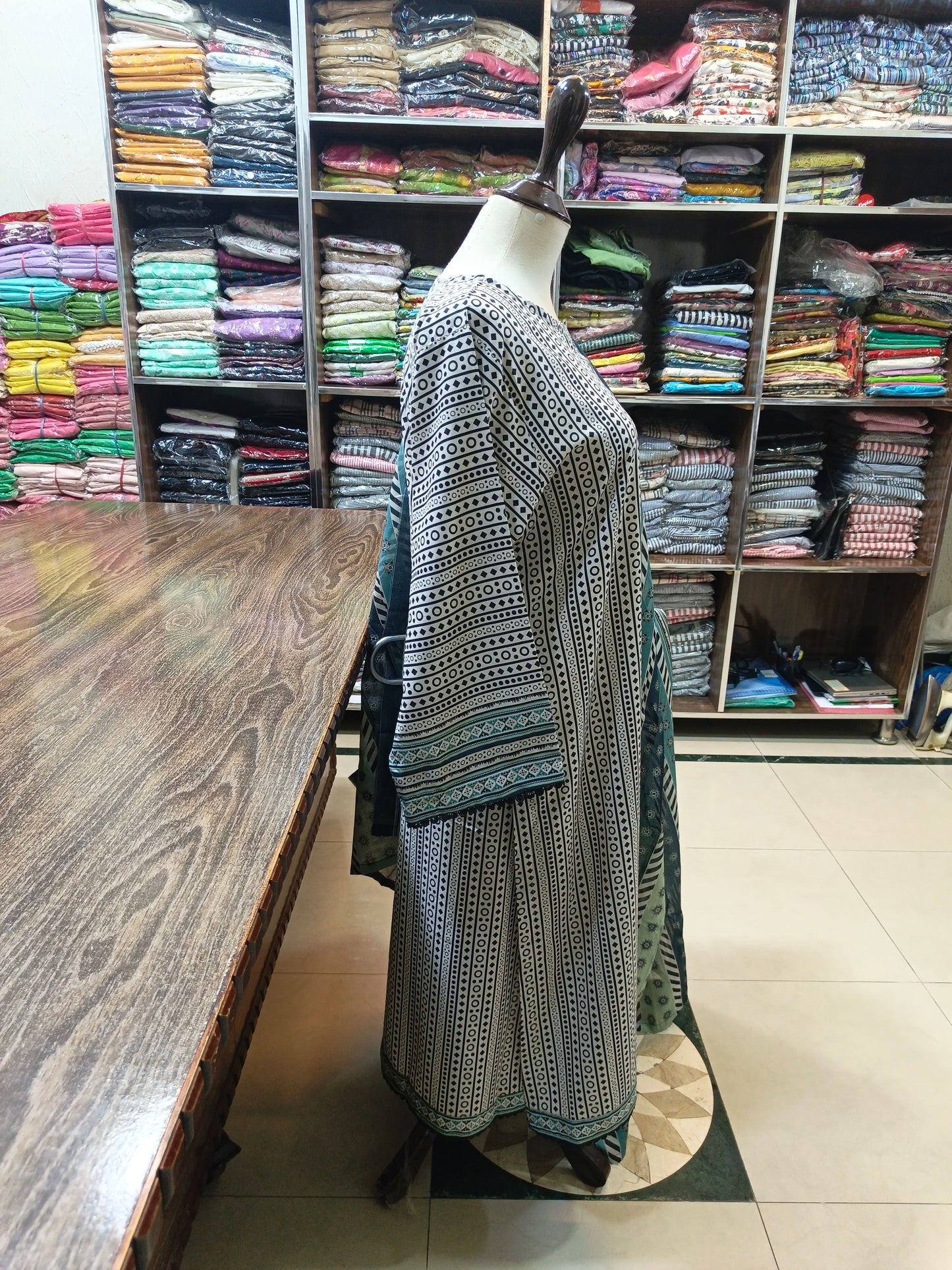 Binsaeed premium lawn stiched shirt trouser 3 pc wtchk