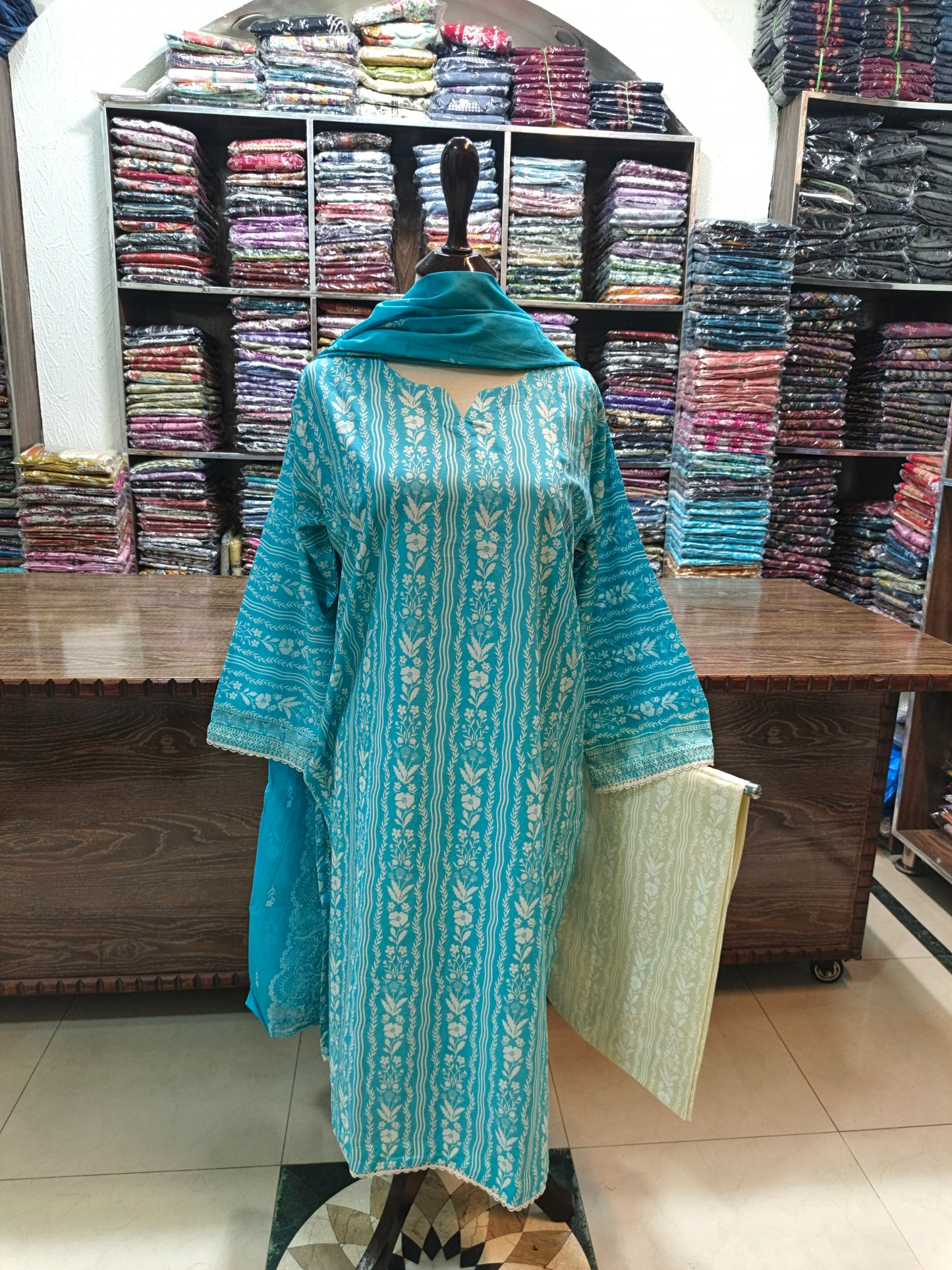 Bin saeed premium lawn stiched shirt trouser 3pc Frcrm