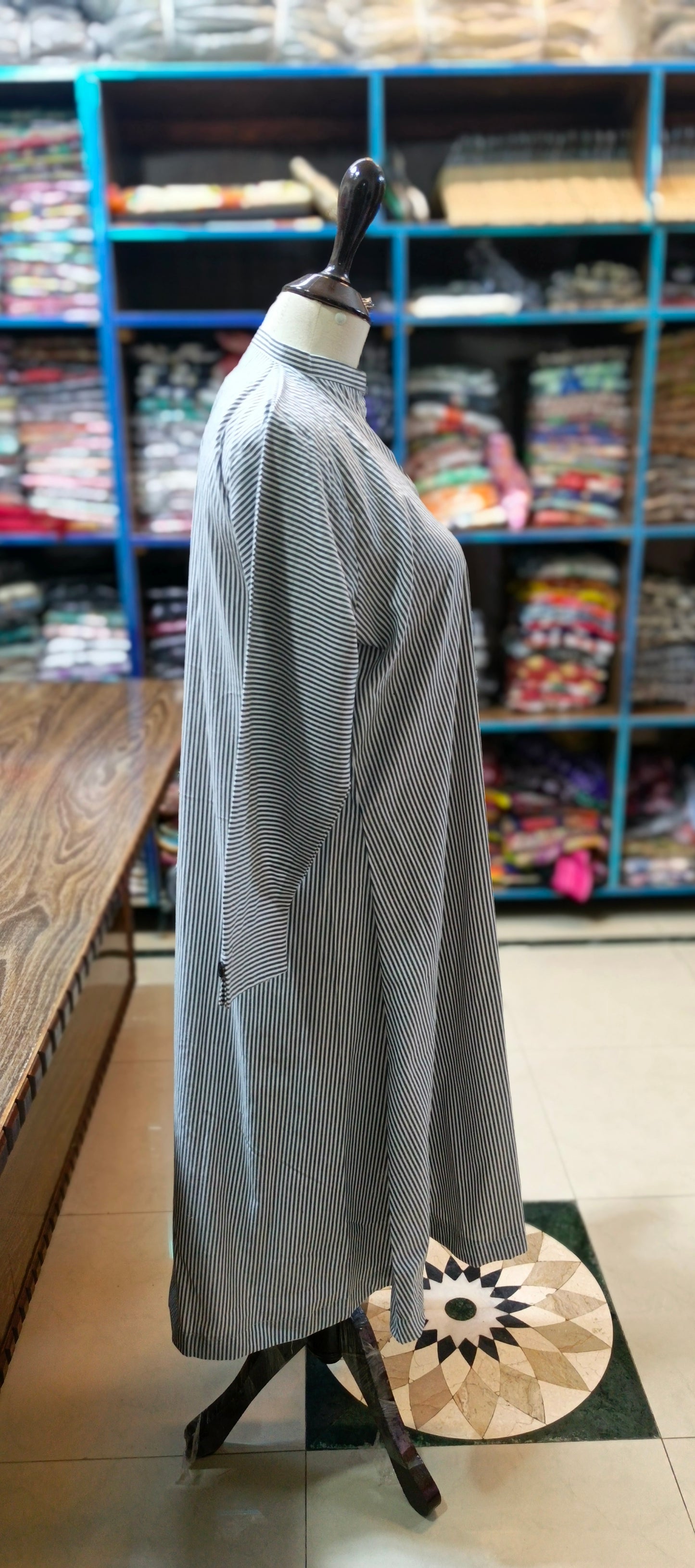 Denim A line stiched 2 pc