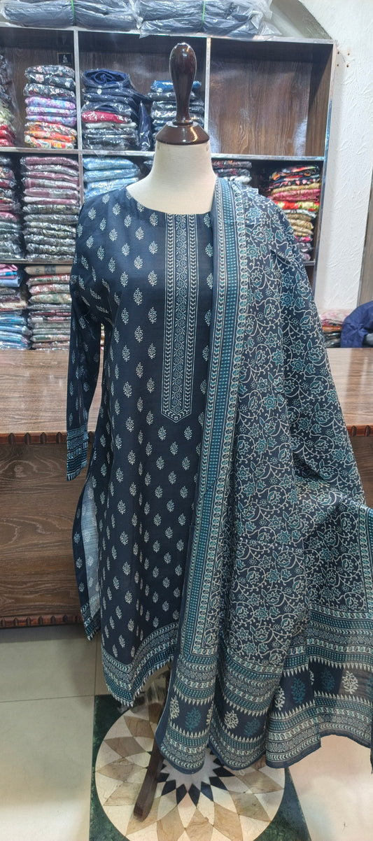 Bin Saeed khaddar shirt trouser 3 pc