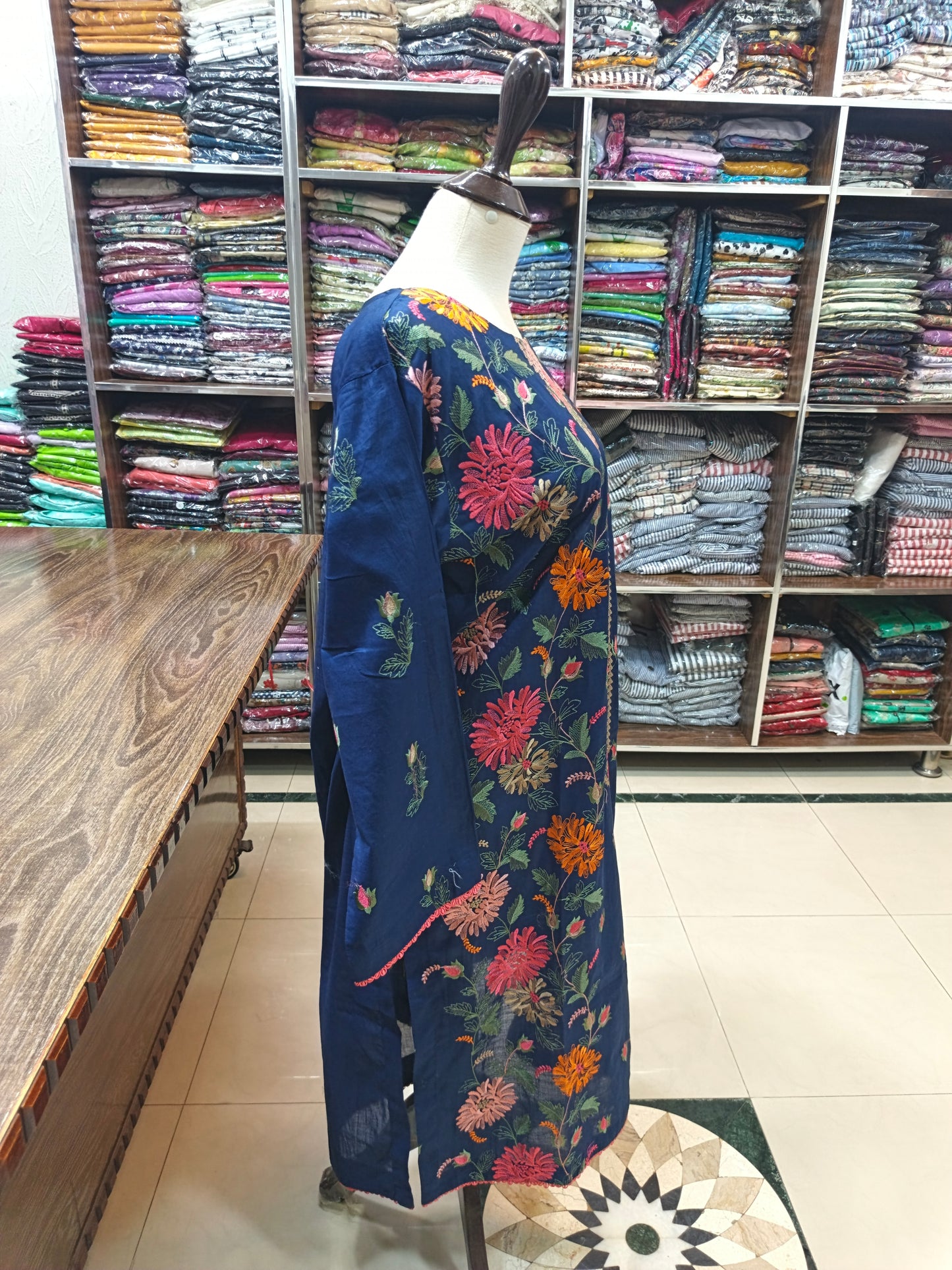 Breeze embroidered lawn stiched long shirt trouser 2pc glbnvy