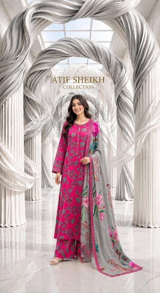 Marina stiched shalwar kameez 3pc shkpnk