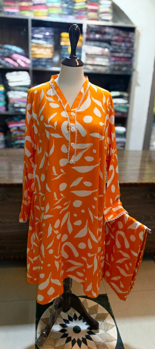 Linen frock set