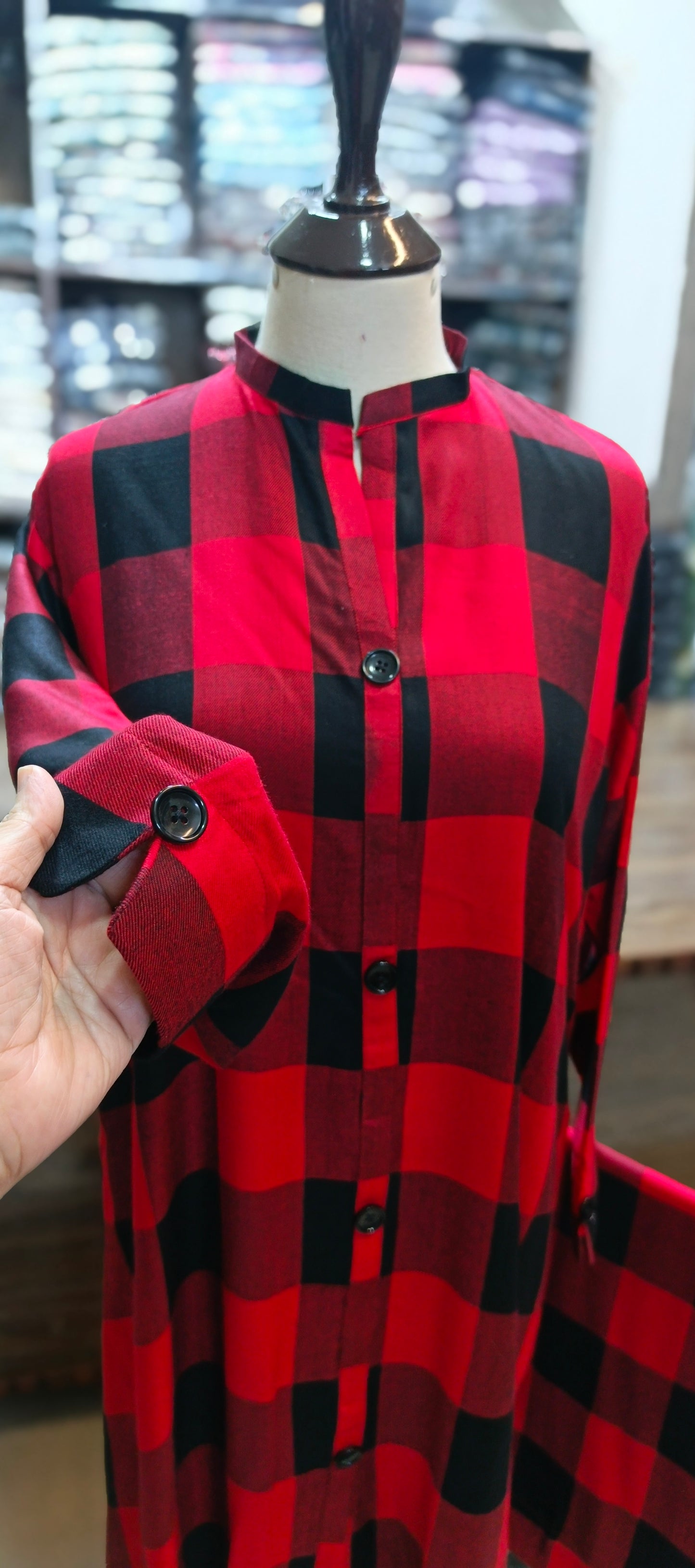 Winter fabric A line stiched 2 pc