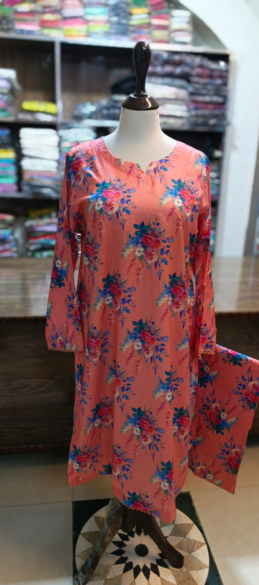 Shalwar kameez pure lawn 2 pc