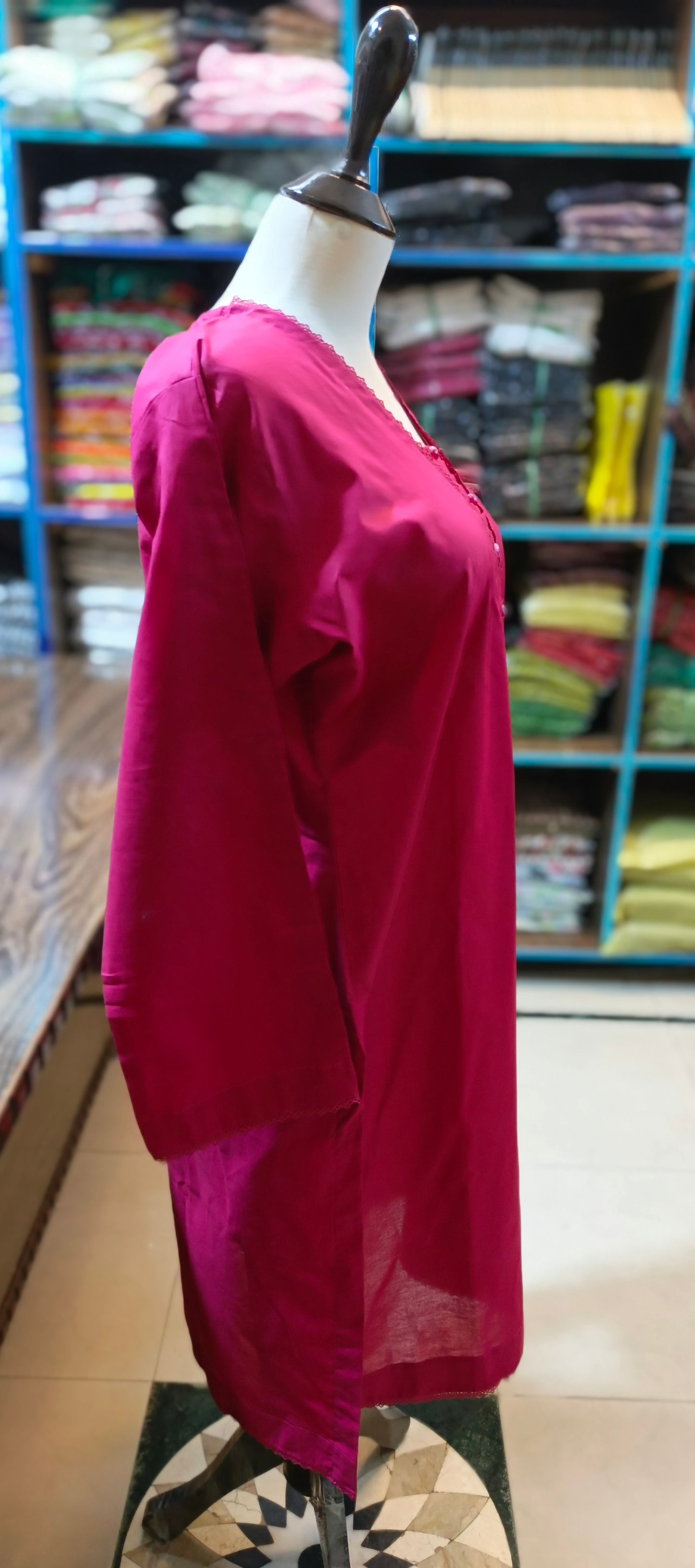 SOLID PURE COTTON SHALWAR KAMEEZ