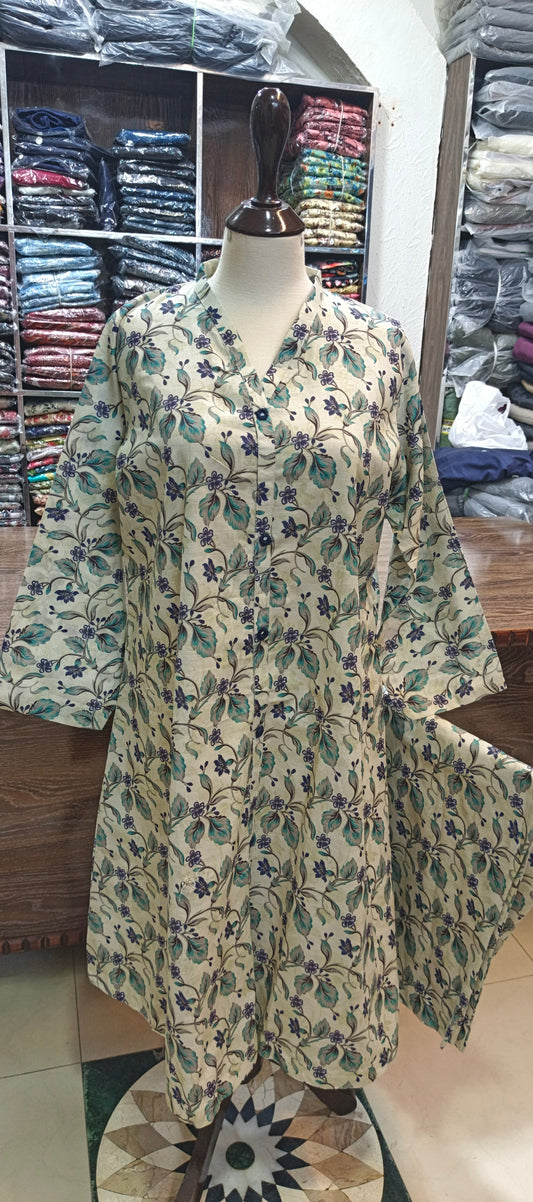 Khaddar A line stiched 2 pc