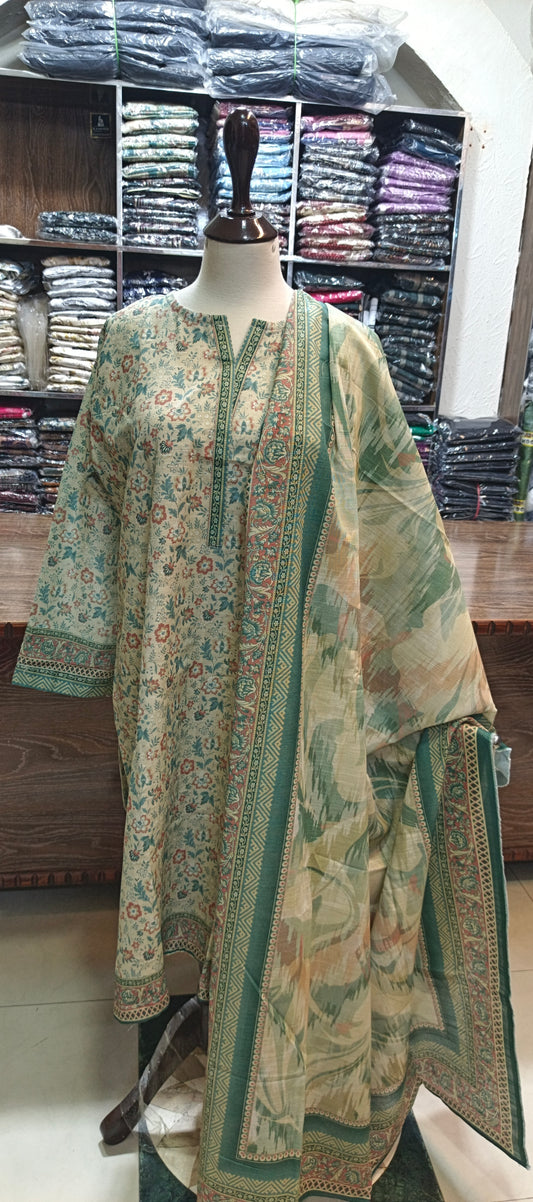 Safina khaddar stiched 3 pc