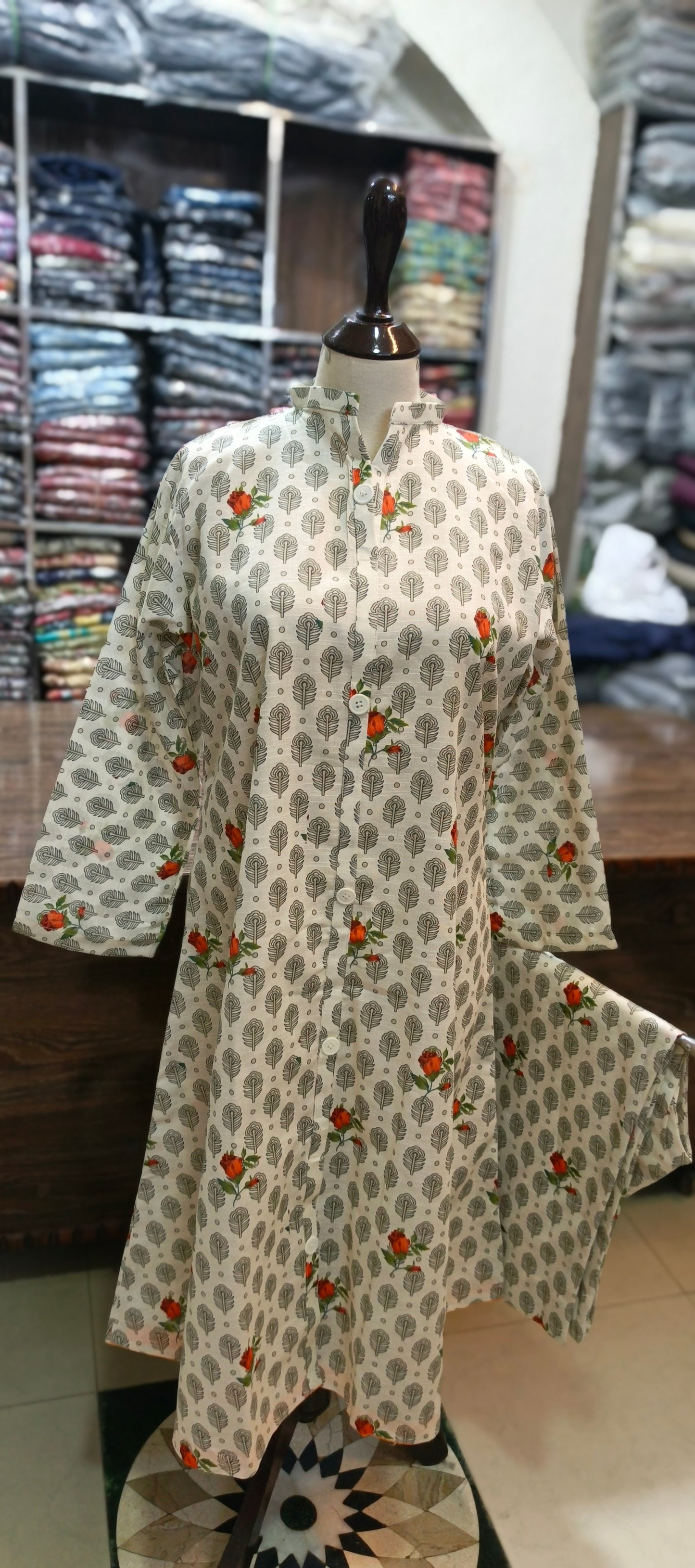 Khaddar A line stiched 2 pc