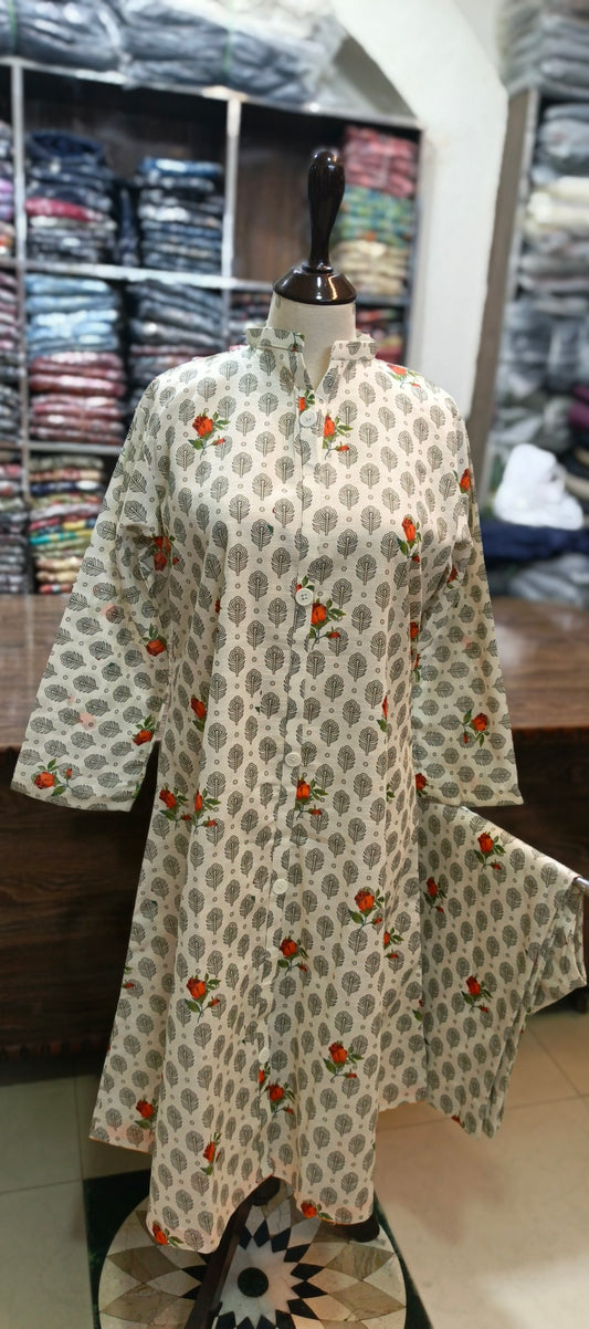 Khaddar A line stiched 2 pc