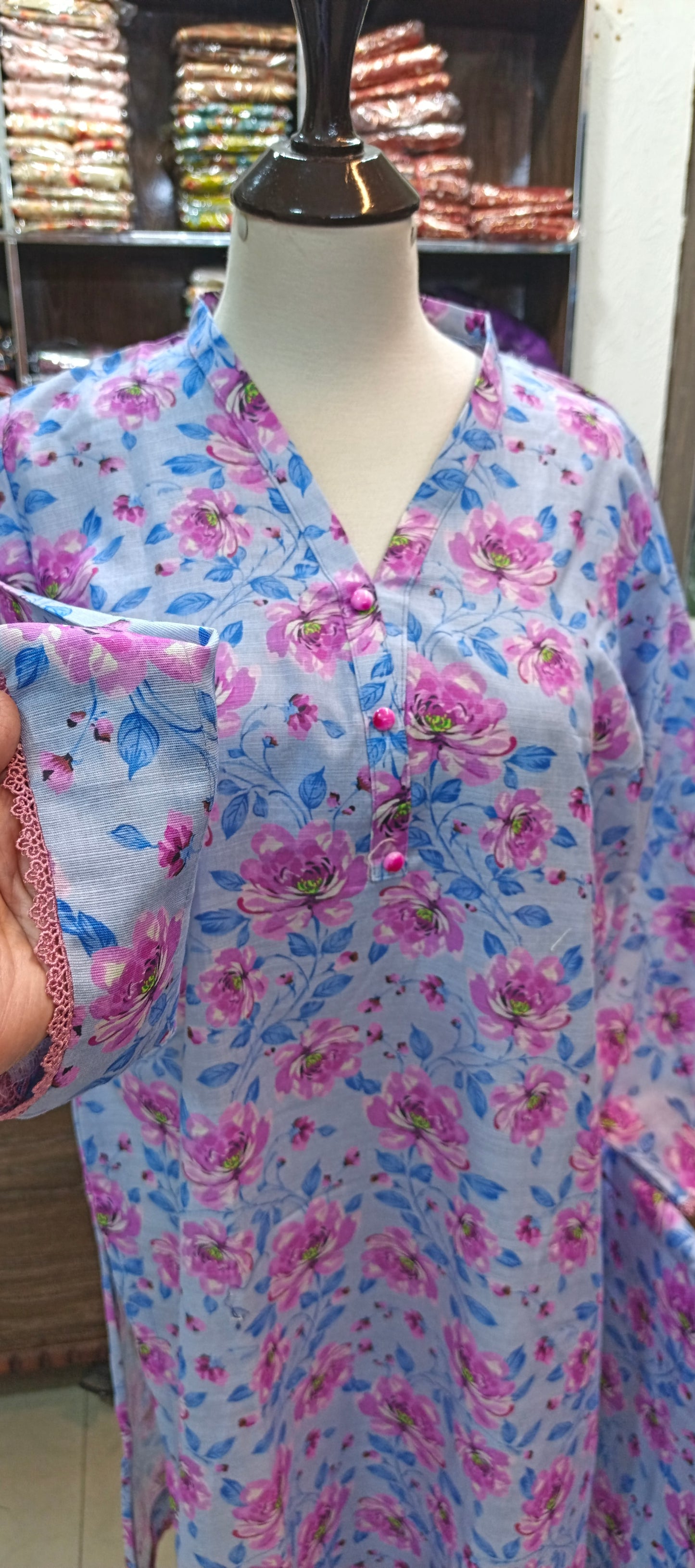 Khaddar stiched shalwar kameez 2 pc