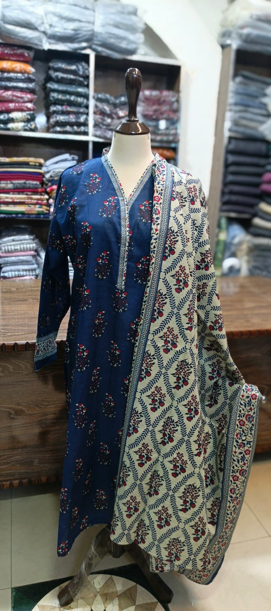 Safina khaddar stiched 3 pc