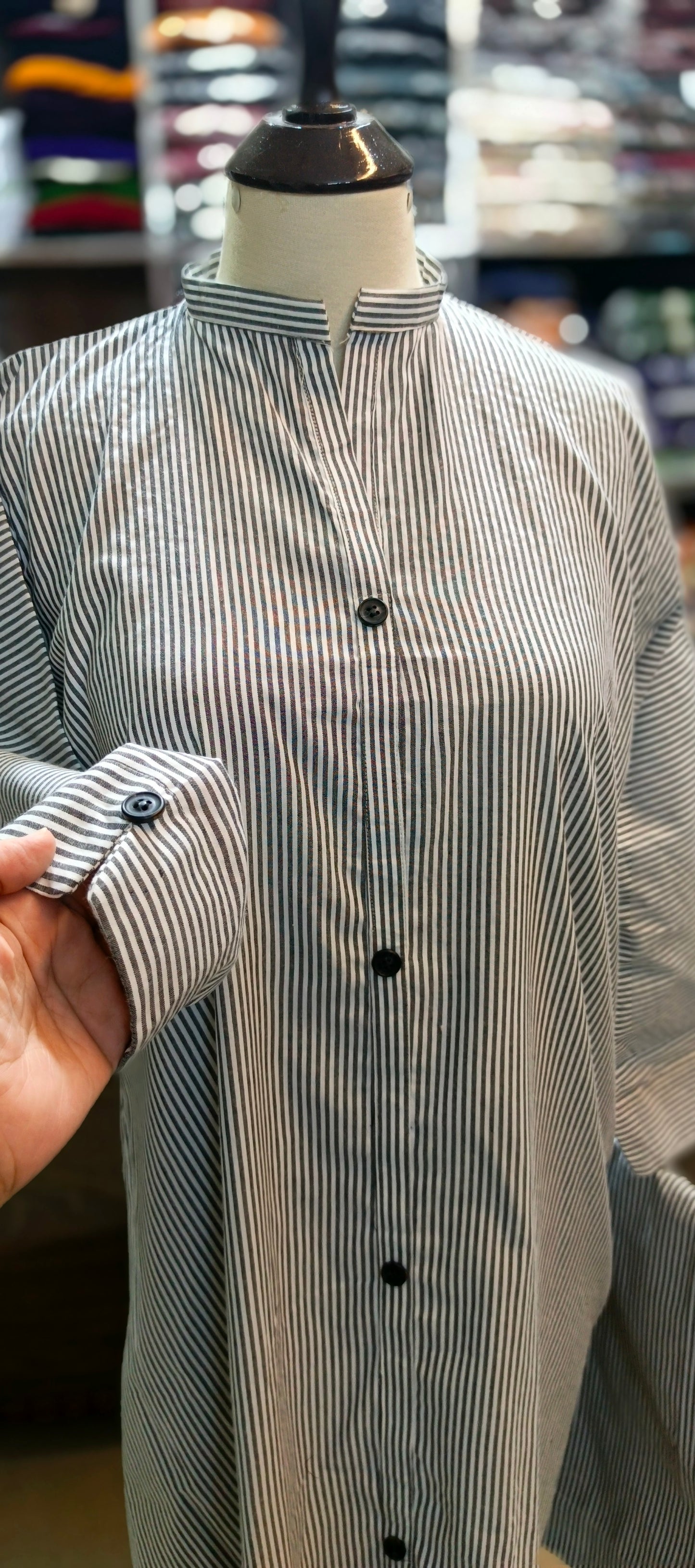 Denim A line stiched 2 pc