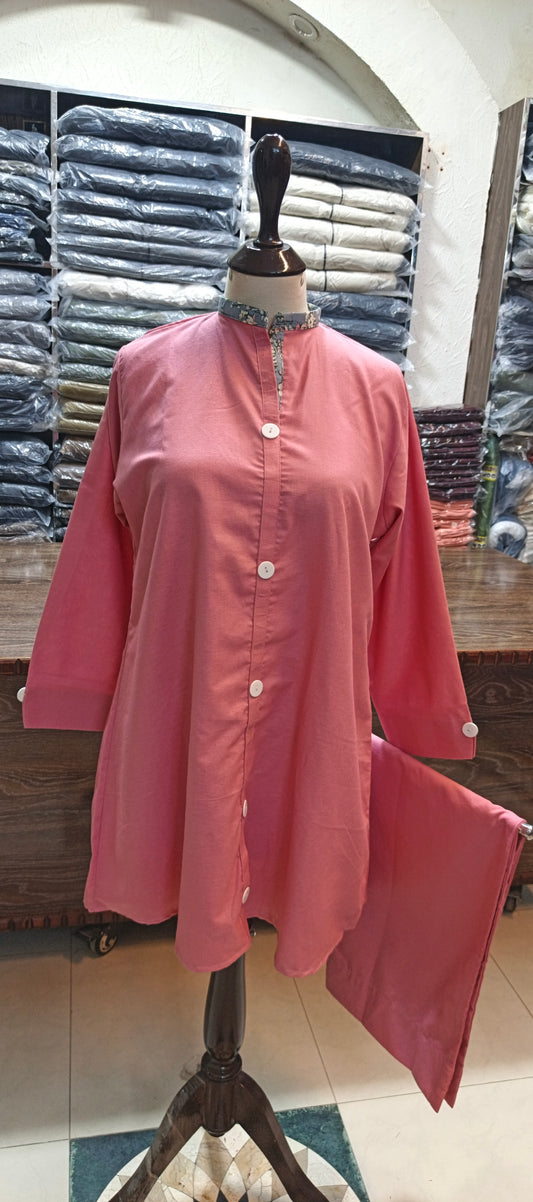 Bin saeed khaddar short co ord set