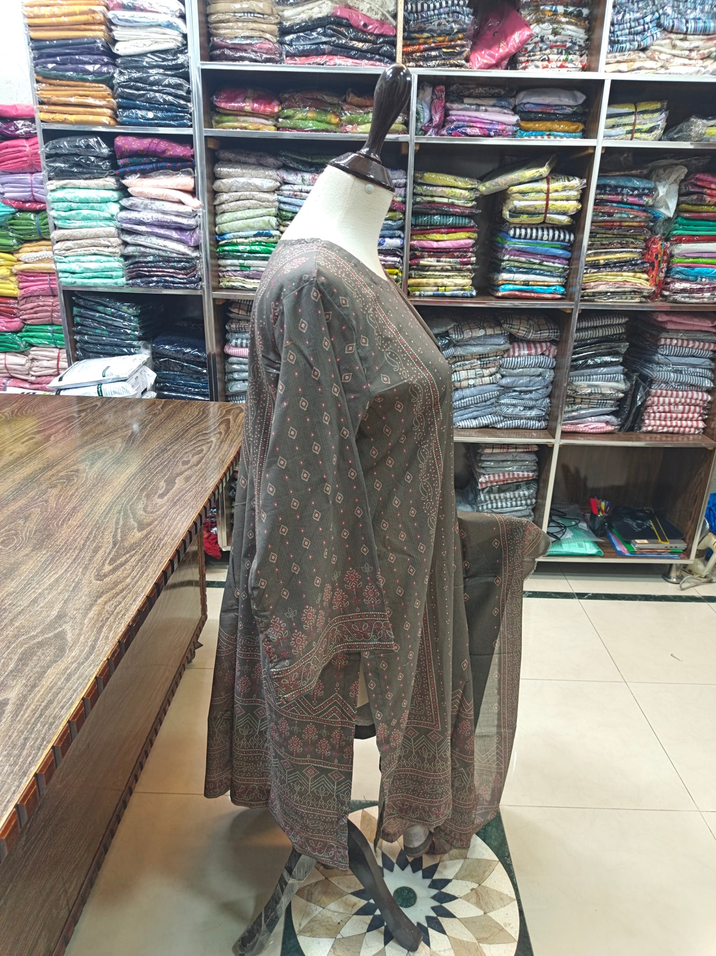 Binsaeed premium lawn stiched shalwar kameez 3pc mschun