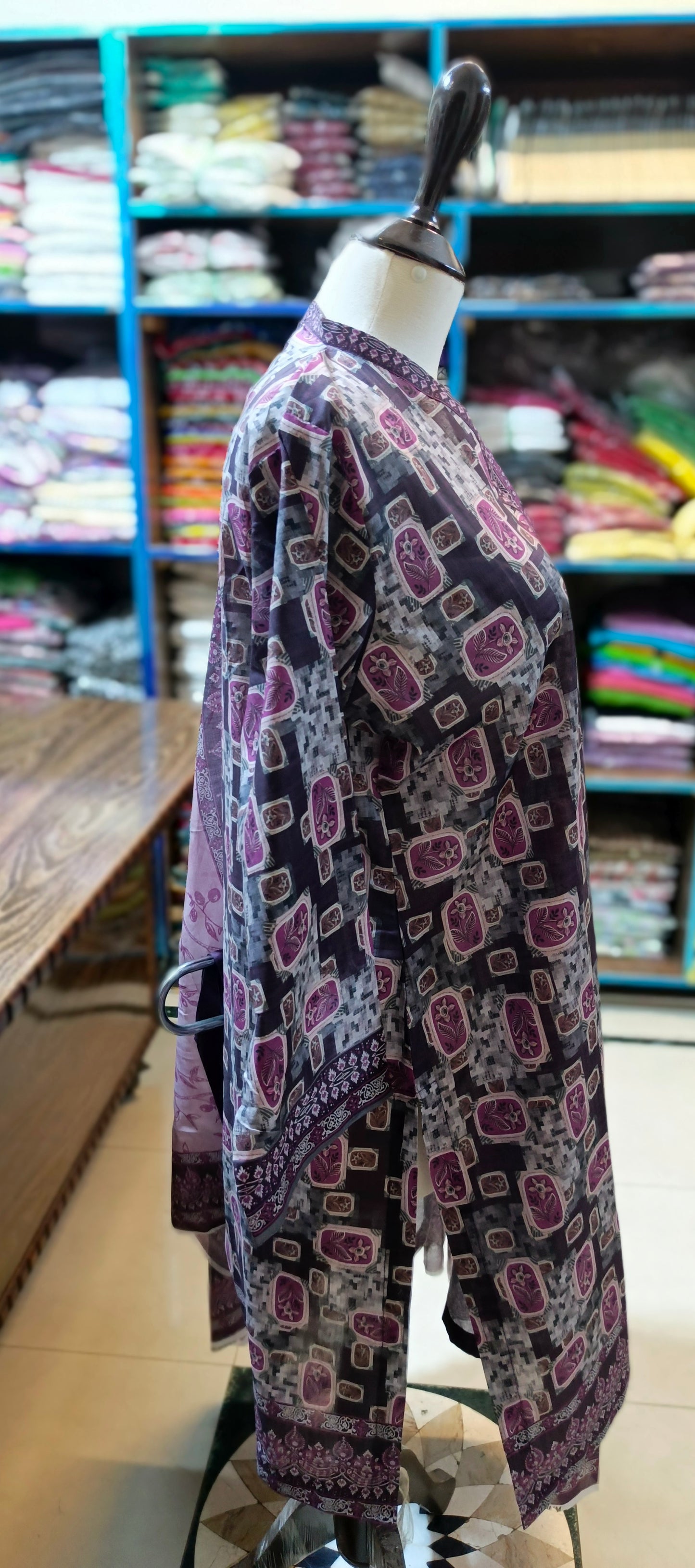 Co ord set 3 pc pure lawn