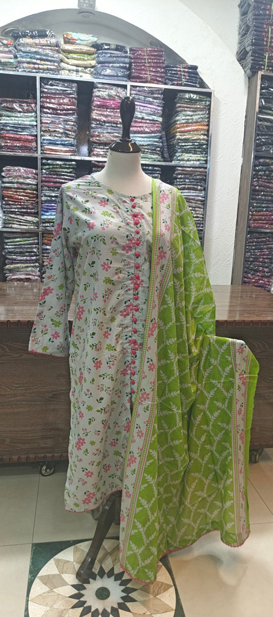 Regalia  premium lawn stiched shirt trouser 3 pc