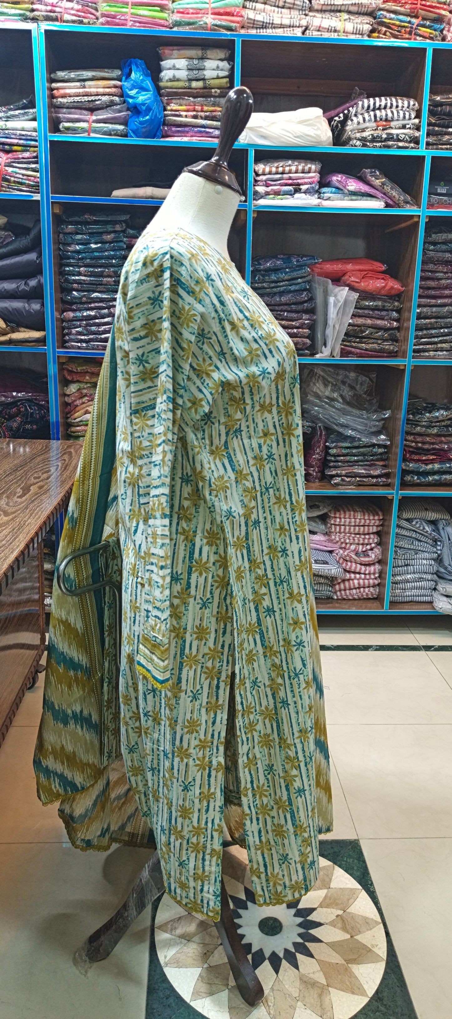 Bin saeed premium lawn stiched shirt trouser 3 pc