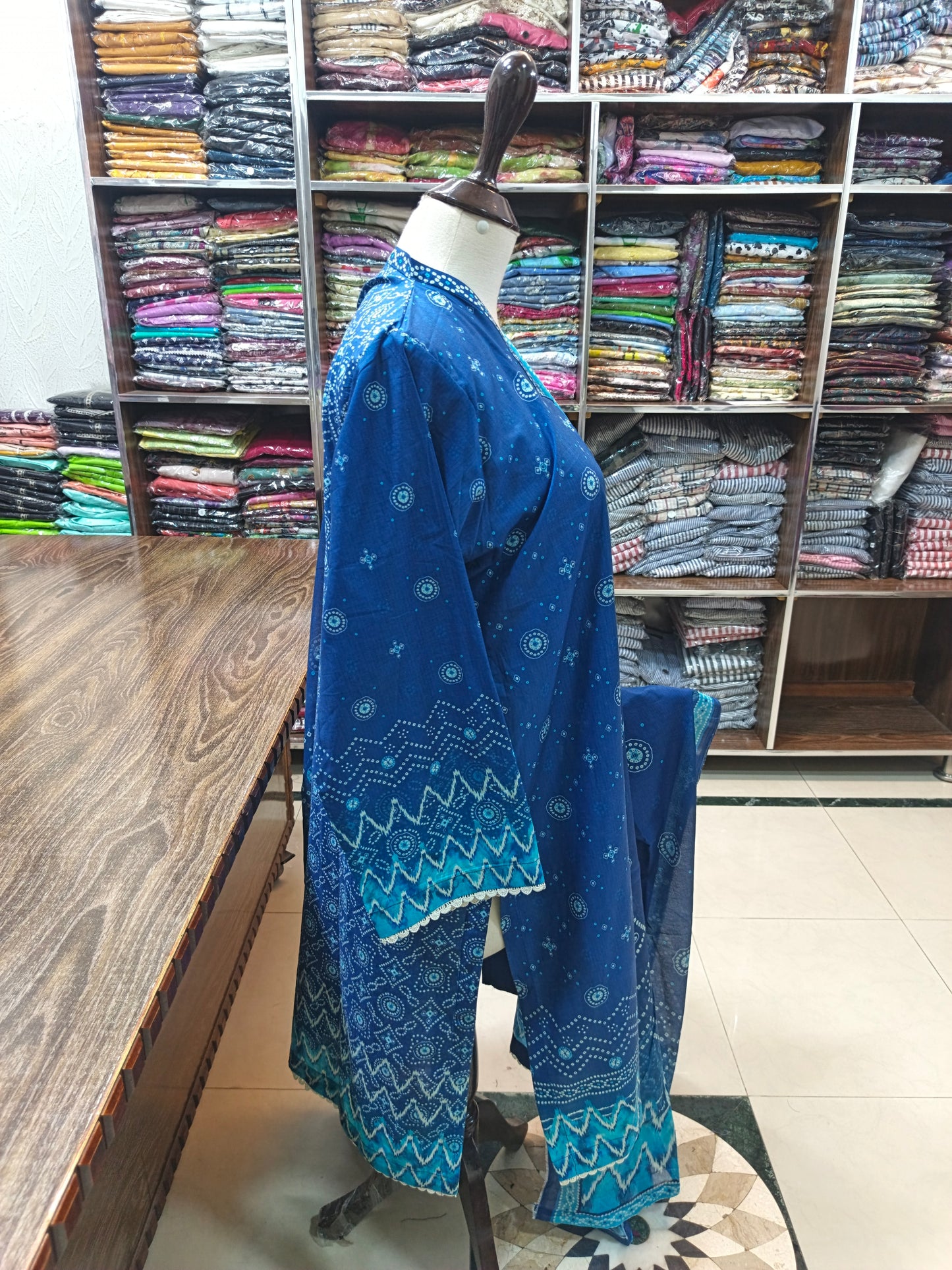 Binsaeed premium lawn stiched shalwar kameez 3 pc rylchun