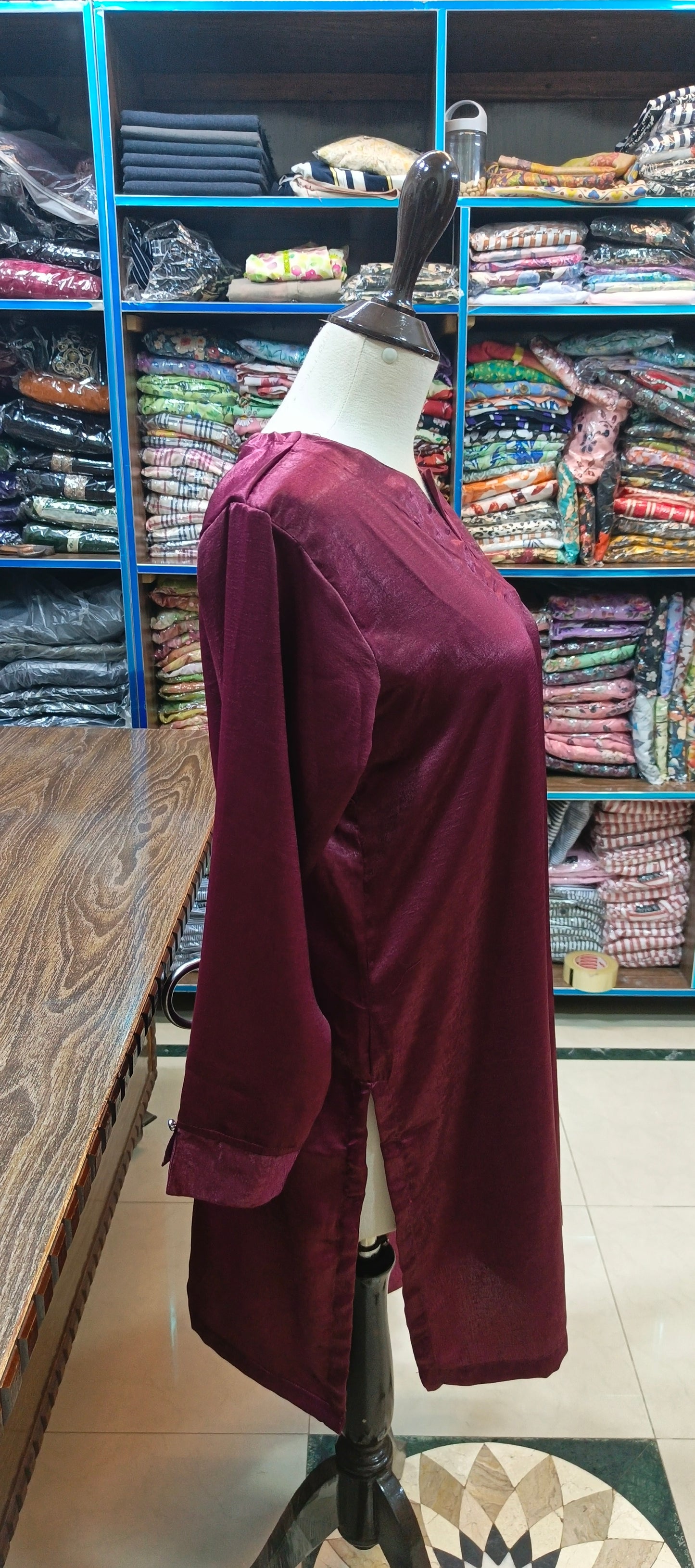 Velvet silk short co ord set