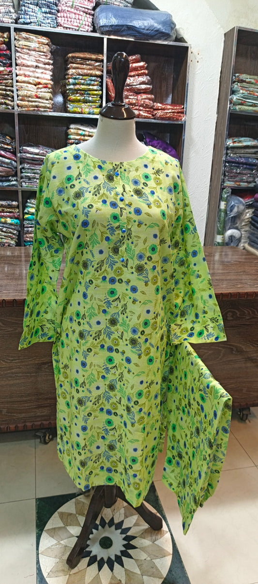 Khaddar shalwar kameez stiched 2 pc