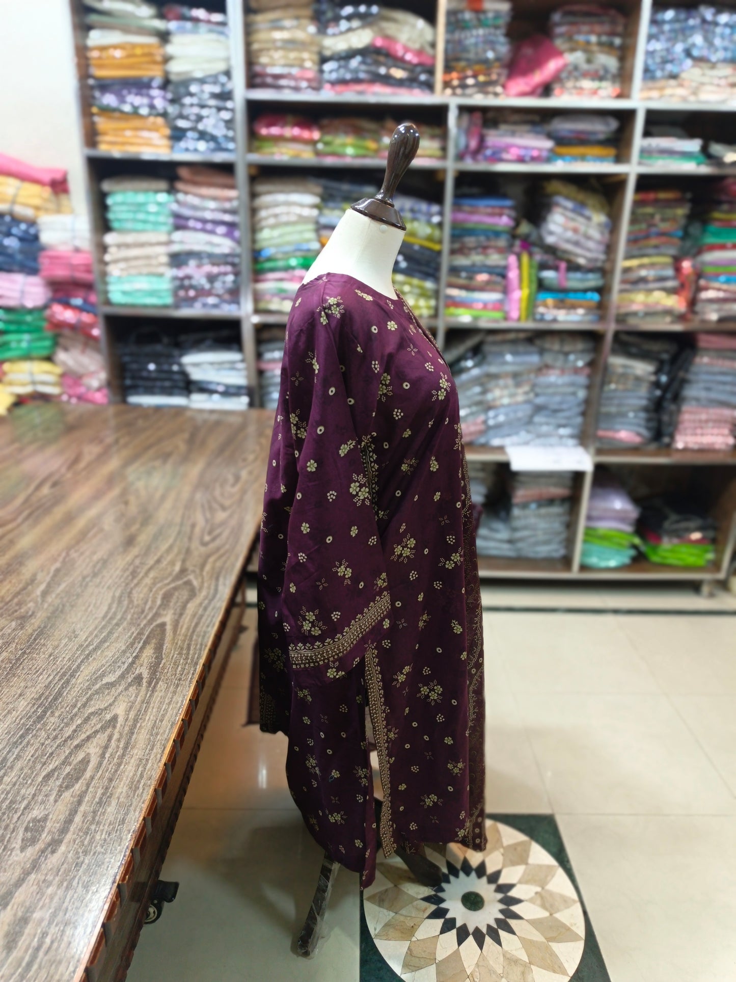 Binsaeed premium lawn stiched shirt trouser 3pc kalv