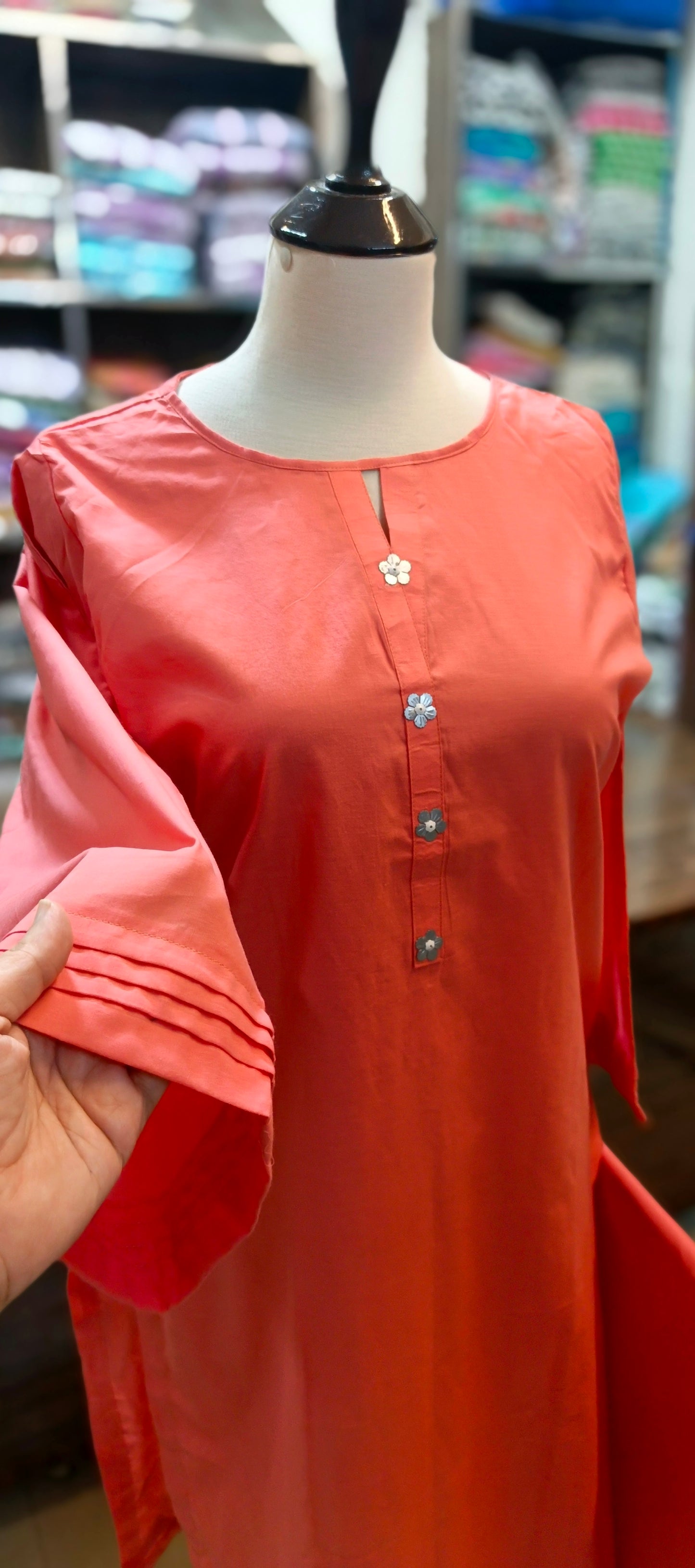 pure cotton solid shalwar kameez