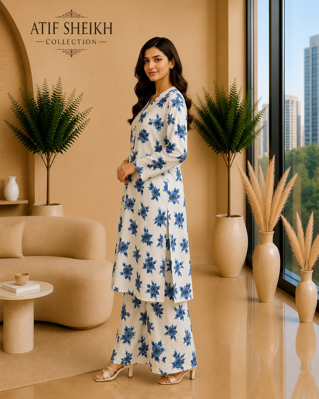 Linen shalwar kameez stiched 2 pc wtfrz
