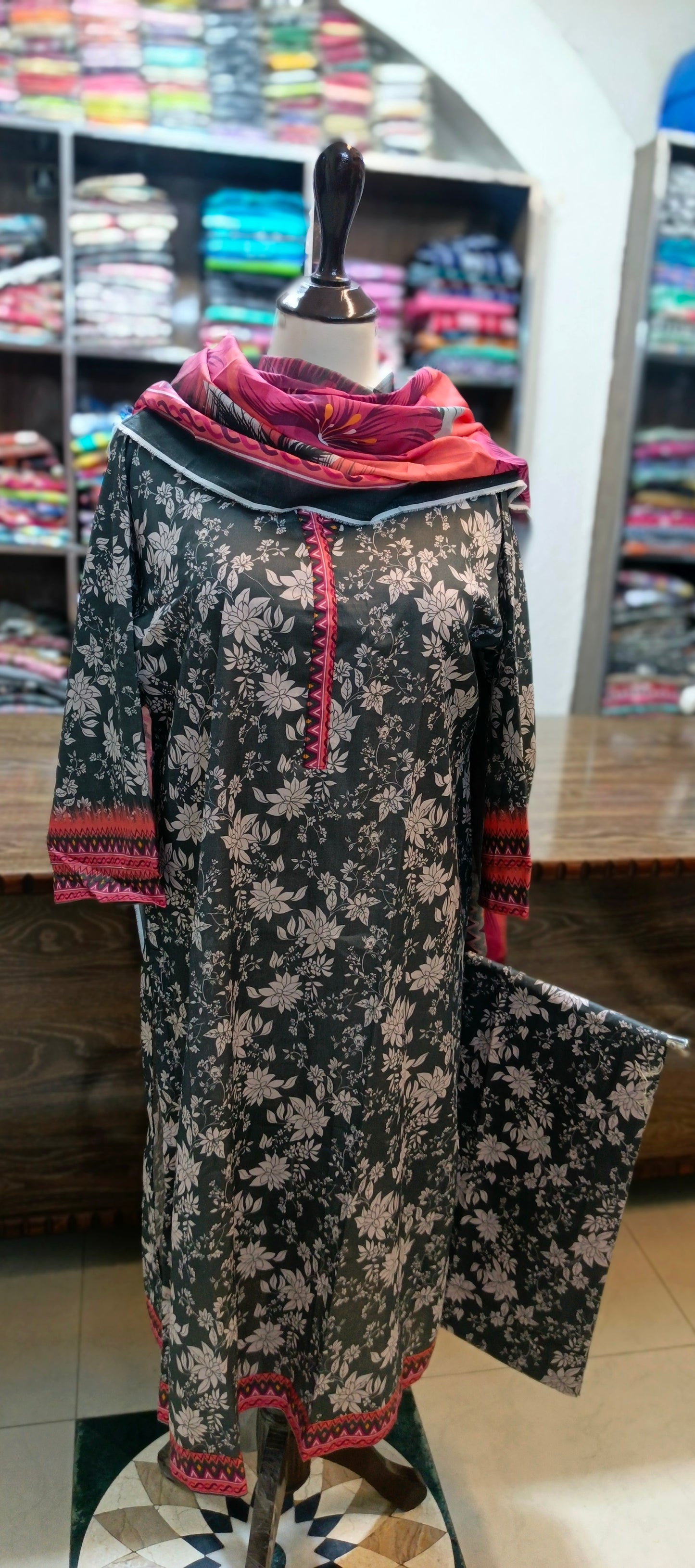 Bin saeed co ord set 3 pc
