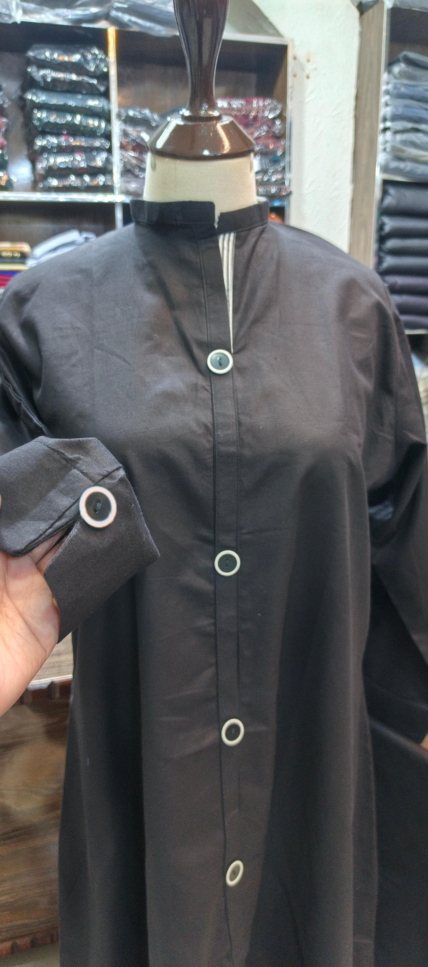 Bin saeed solid khaddar long  A line