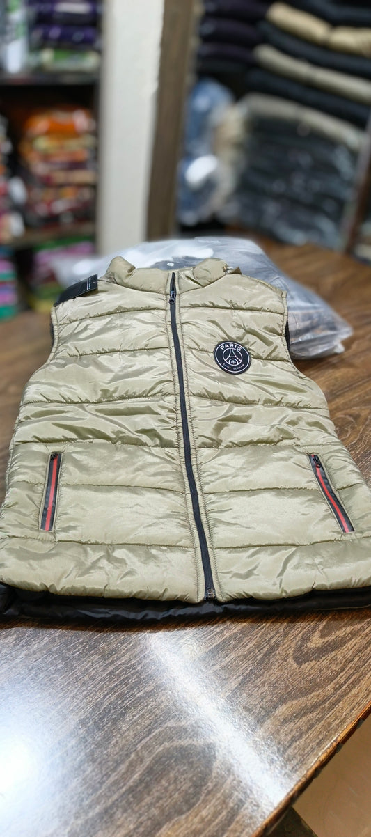 Puffer hoodie sleeveless